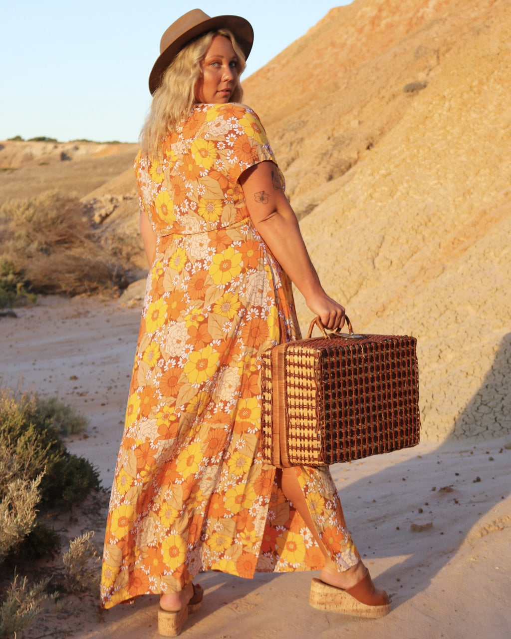 RHIANNON MAXI DRESS MARIGOLD