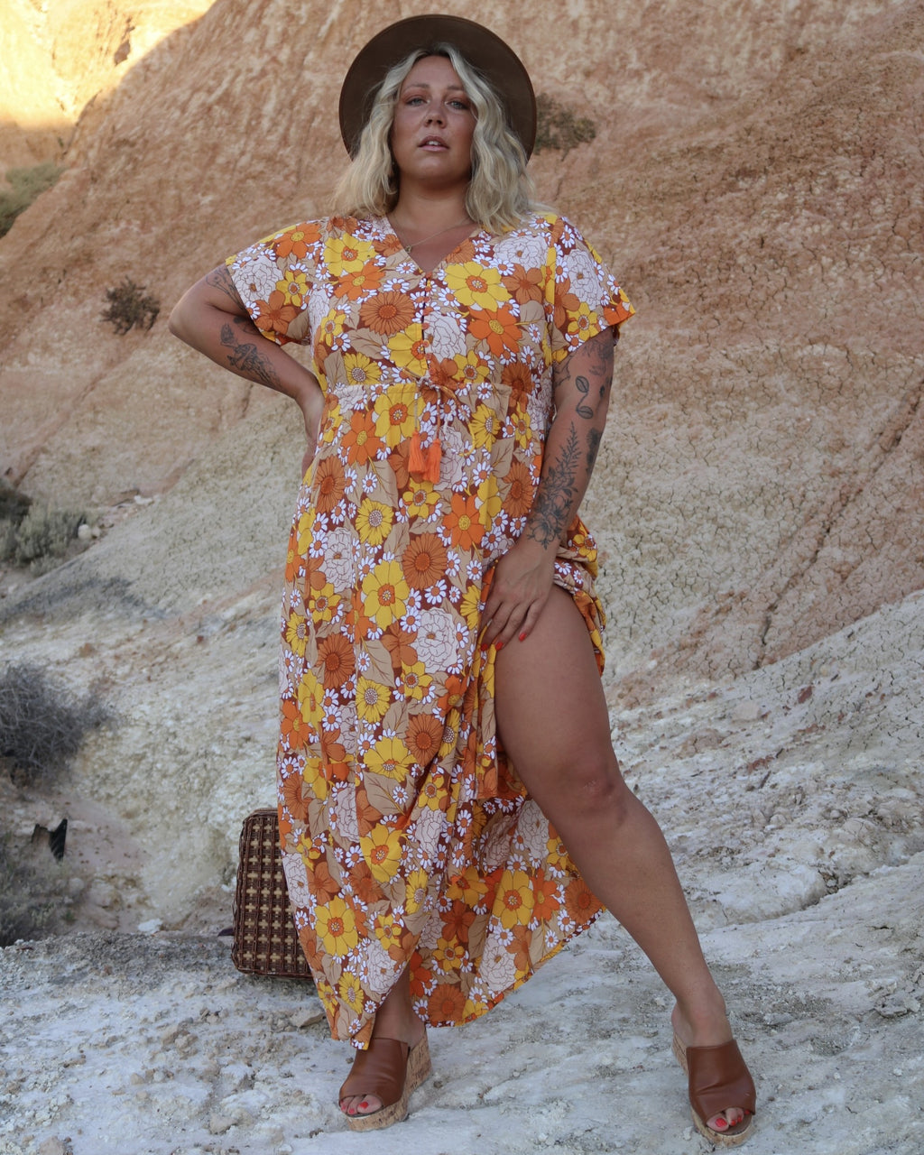 RHIANNON MAXI DRESS MARIGOLD