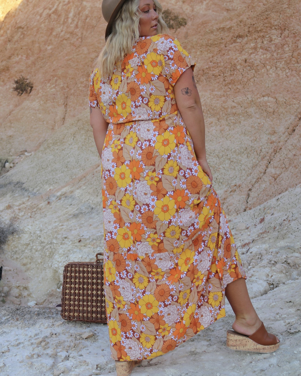 RHIANNON MAXI DRESS MARIGOLD