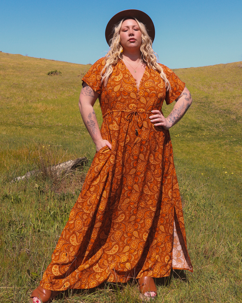 RHIANNON MAXI DRESS FLEETWOOD