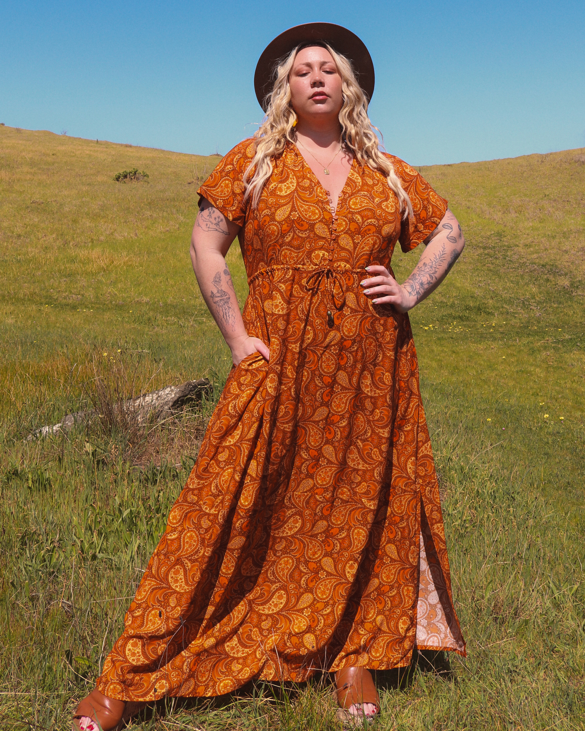 RHIANNON MAXI DRESS FLEETWOOD