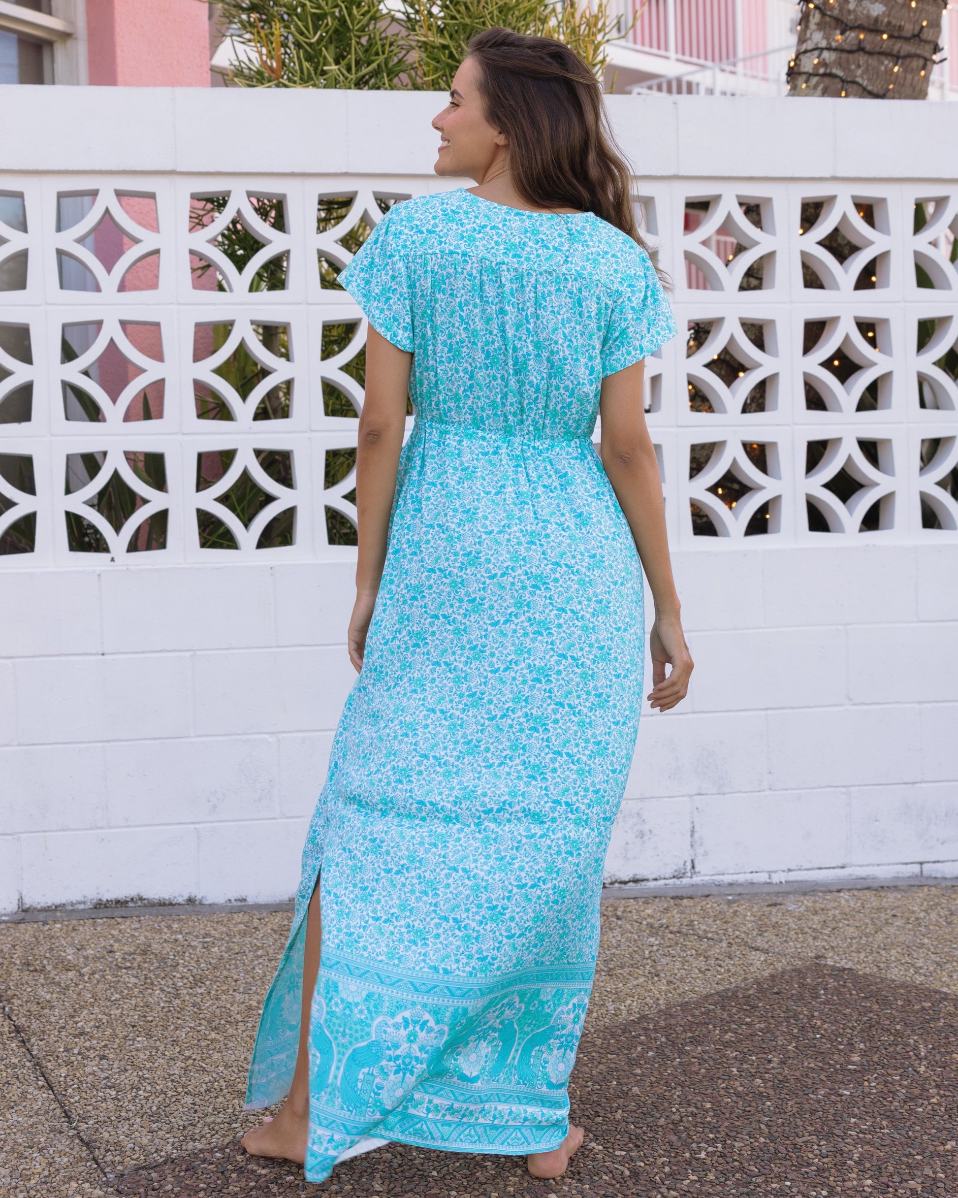 RHIANNON MAXI DRESS SEA MIST