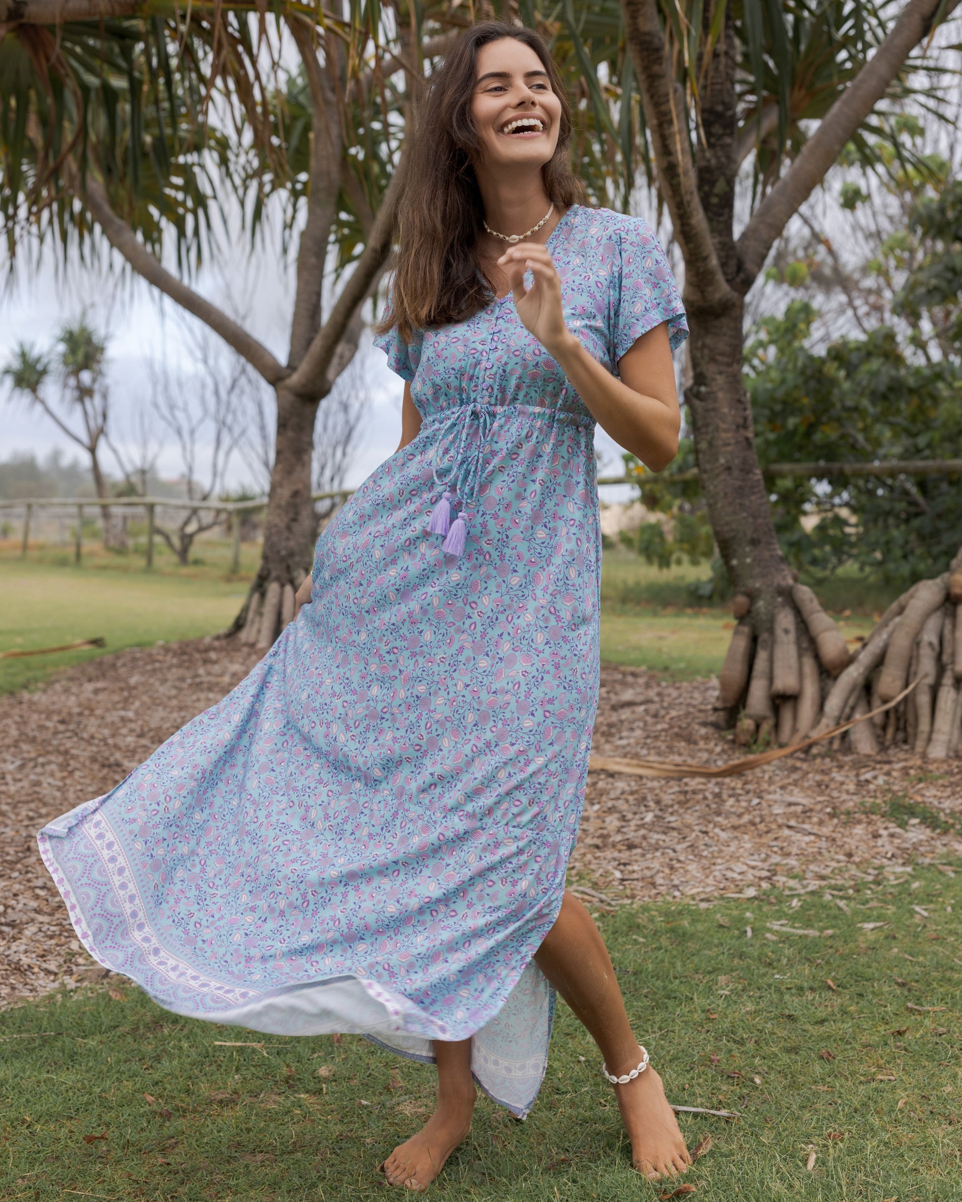 RHIANNON MAXI DRESS SERENITY