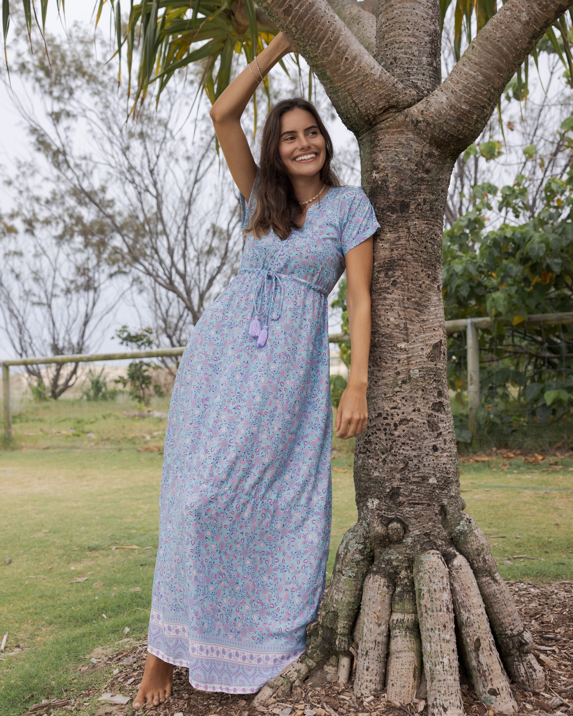 RHIANNON MAXI DRESS SERENITY