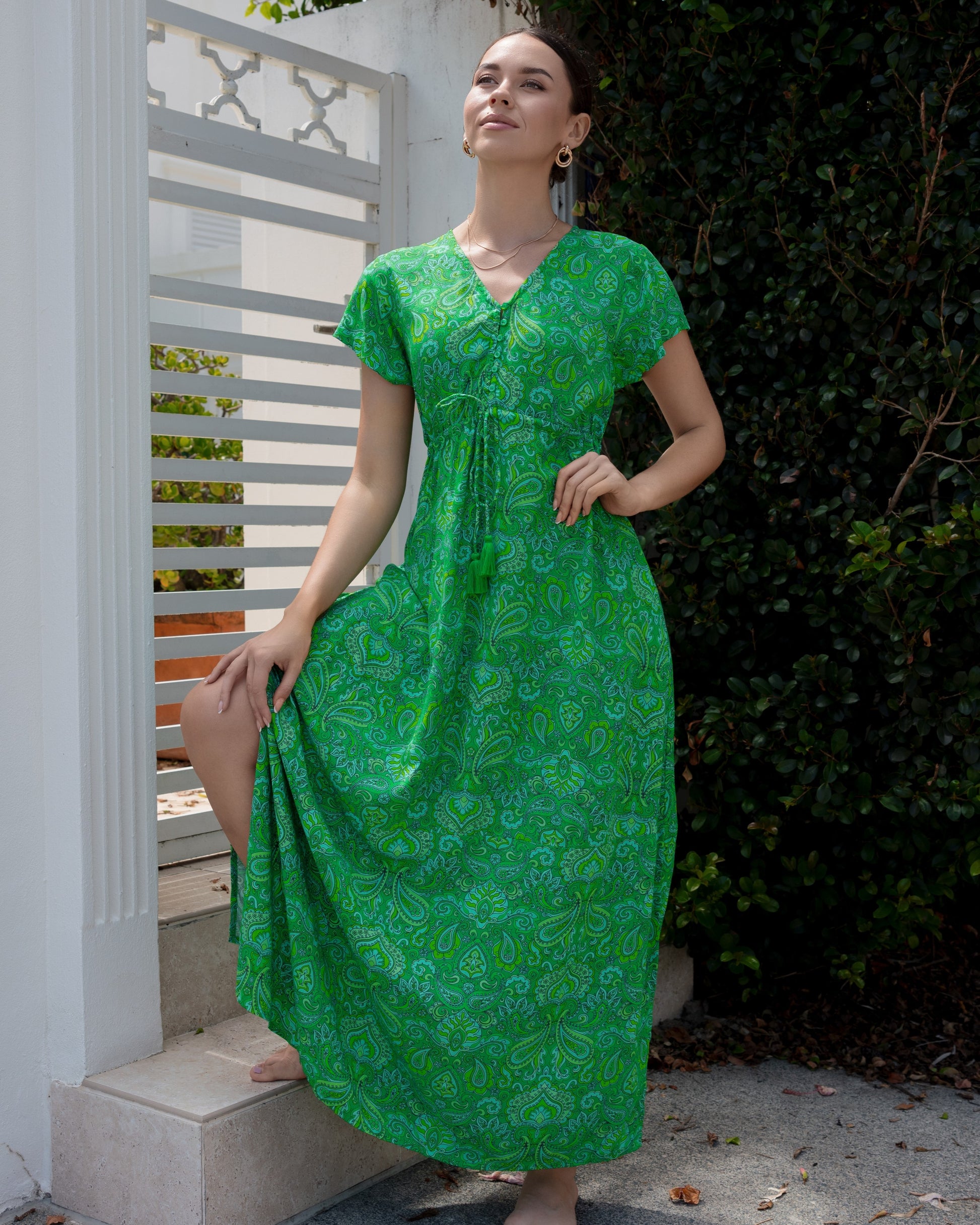 RHIANNON MAXI DRESS NORTHERN LIGHTS