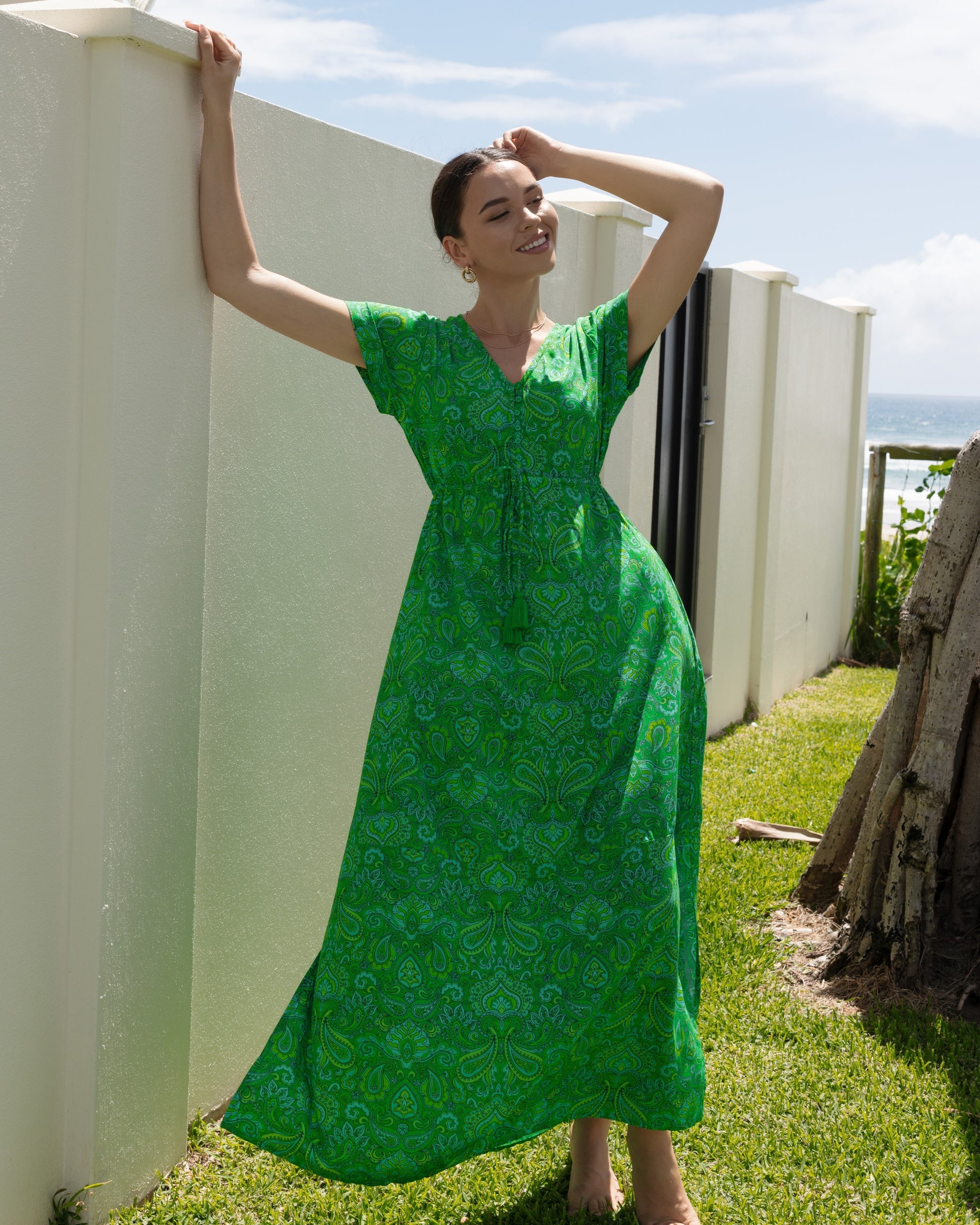 RHIANNON MAXI DRESS NORTHERN LIGHTS