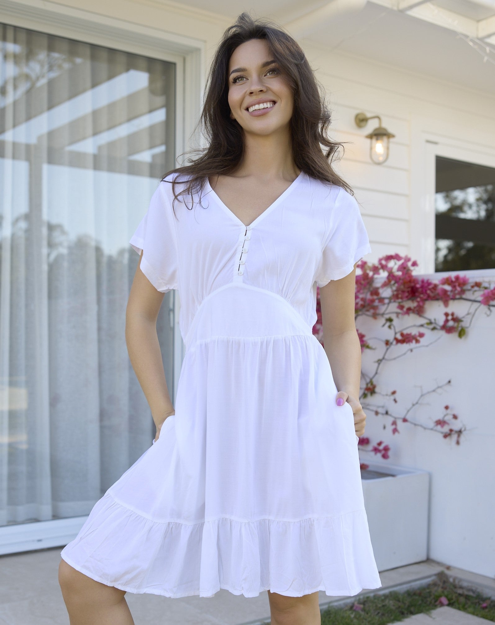 HARRIET MINI DRESS WHITE