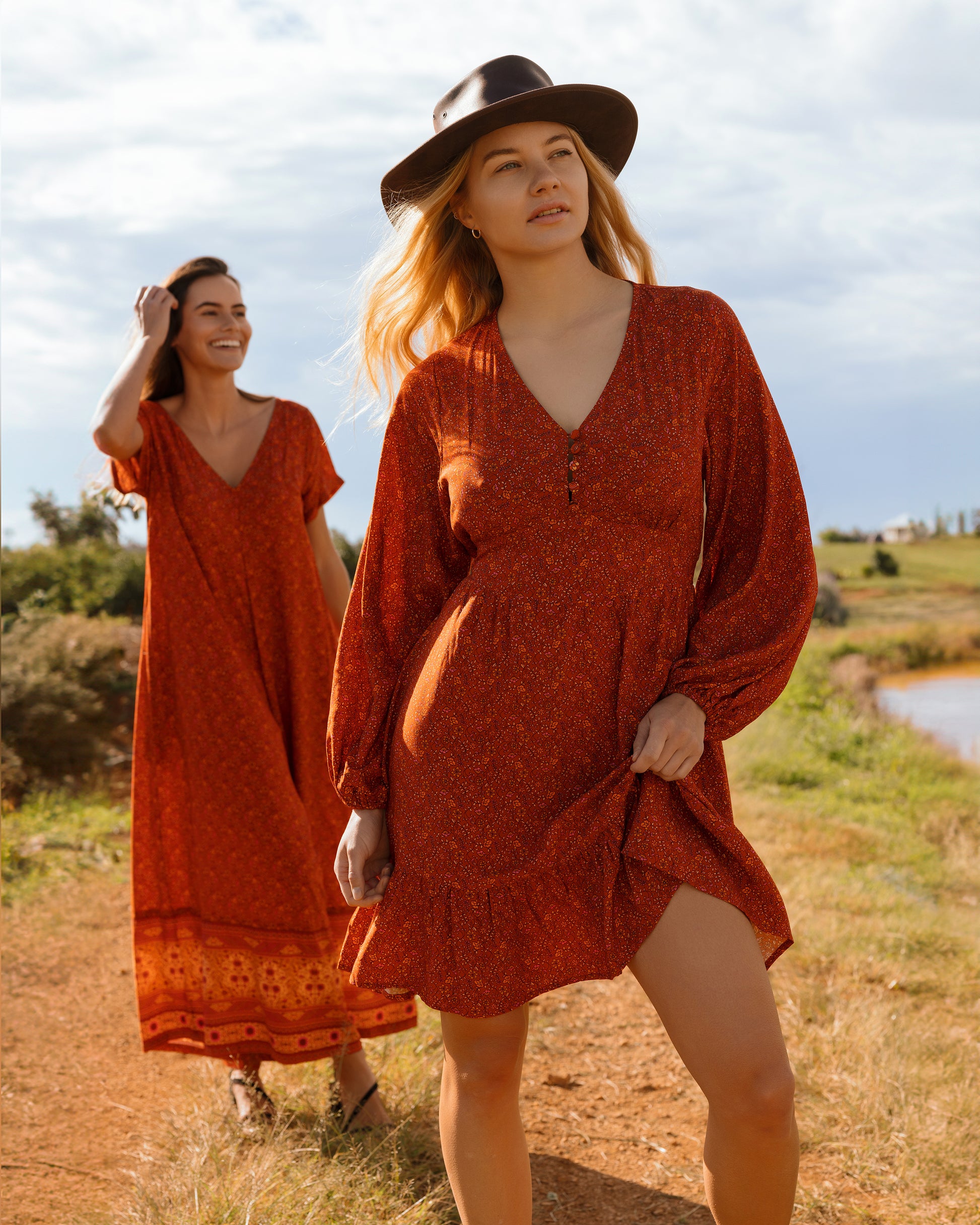 JAYA MINI DRESS PUMPKIN SPICE