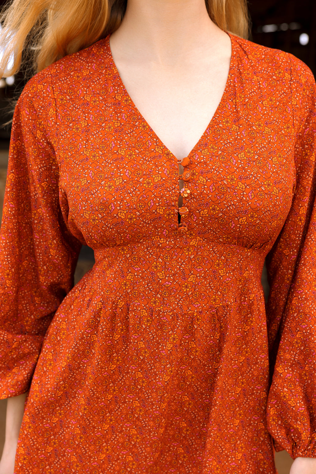 JAYA MINI DRESS PUMPKIN SPICE