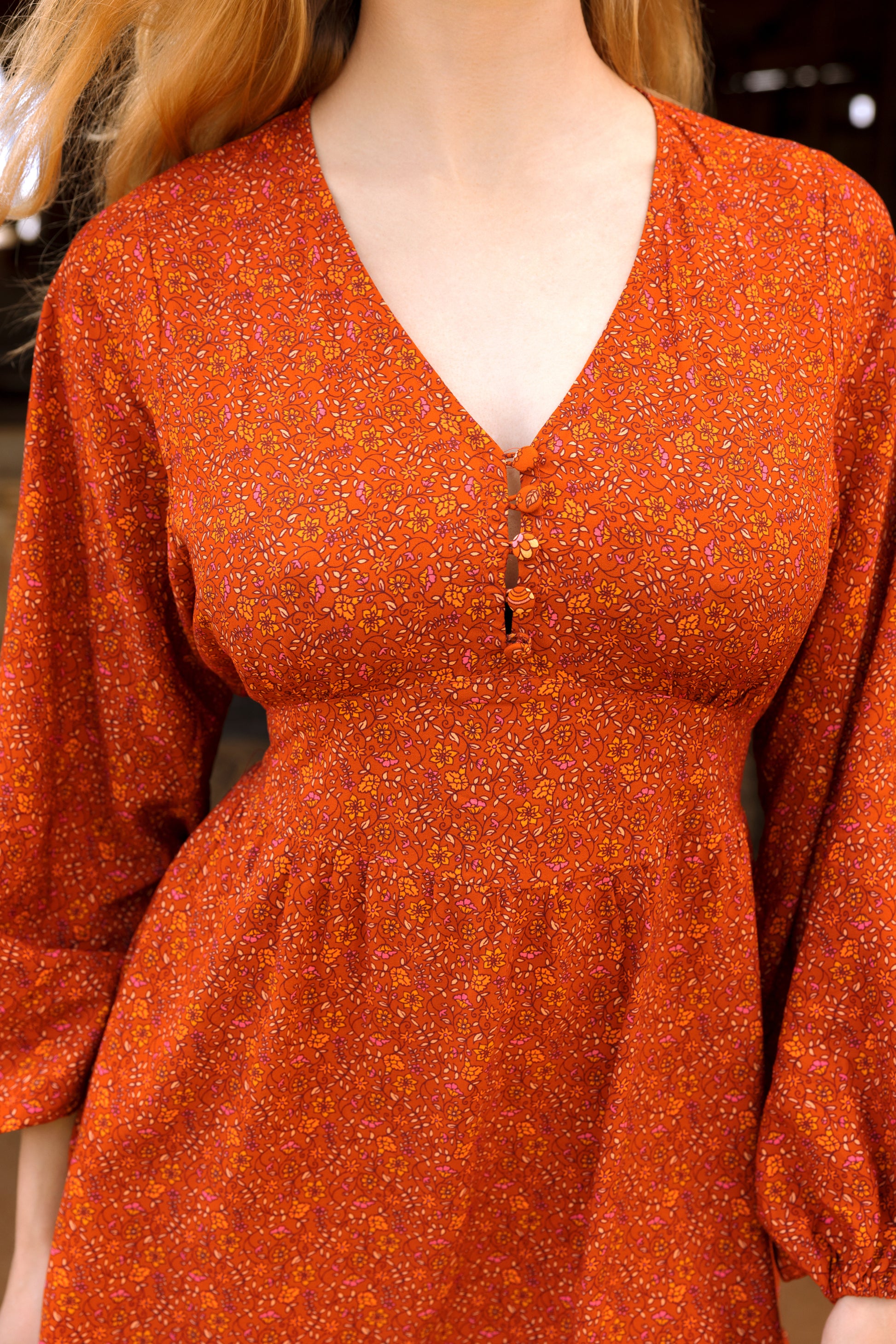 JAYA MINI DRESS PUMPKIN SPICE