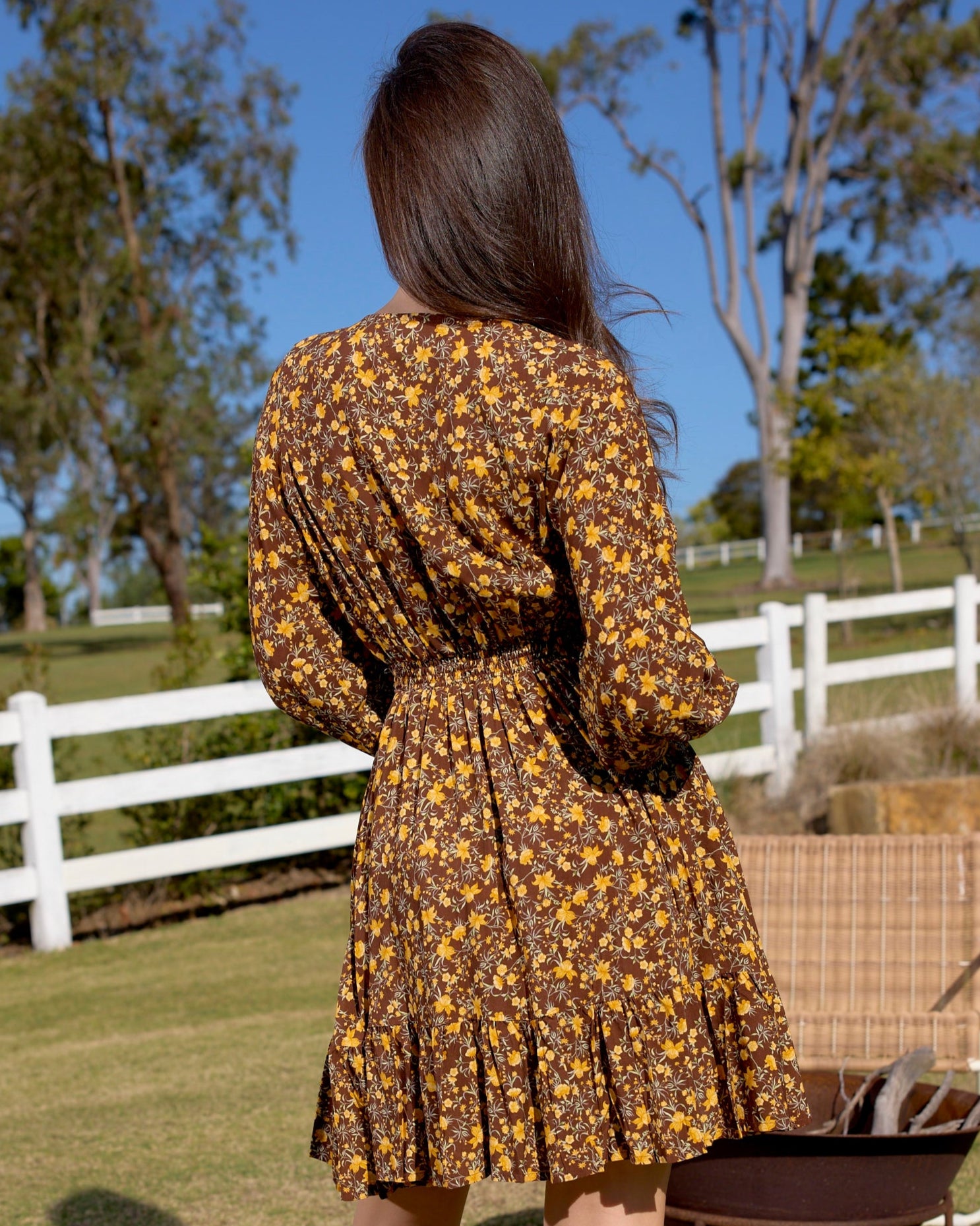 JAYA MINI DRESS MARMALADE SKIES