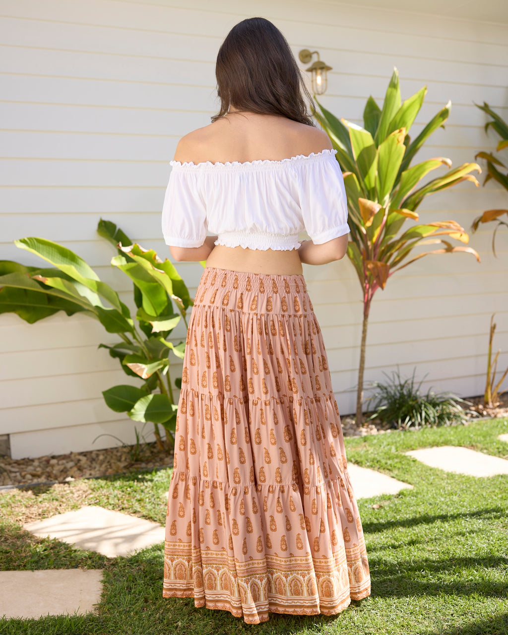 OAKLEY MAXI SKIRT ROSEWOOD