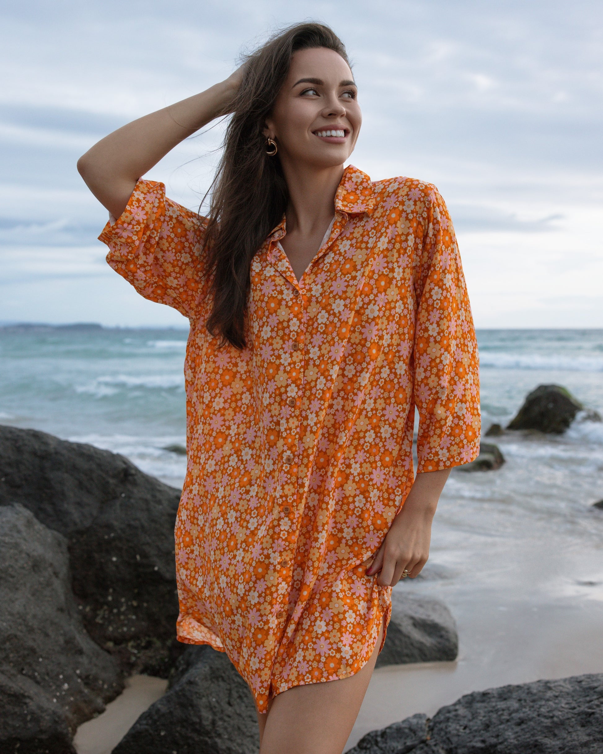 MALIBU MINI DRESS MANGO TANGO MANGO TANGO / L MALIBU MINI DRESS MANGO TANGO MANGO TANGO / L