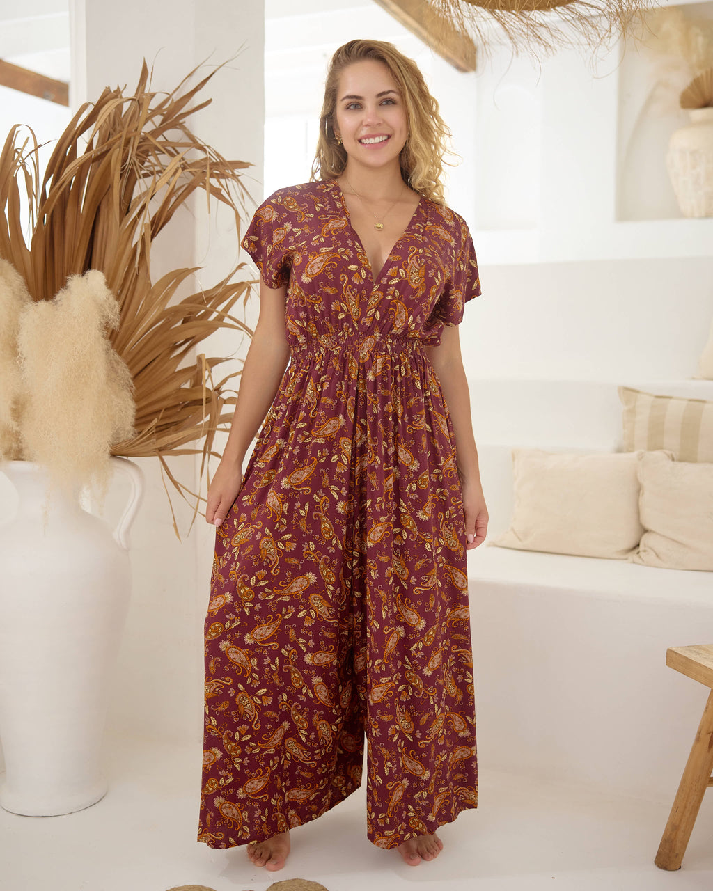 HEIDI JUMPSUIT SALTED CARAMEL