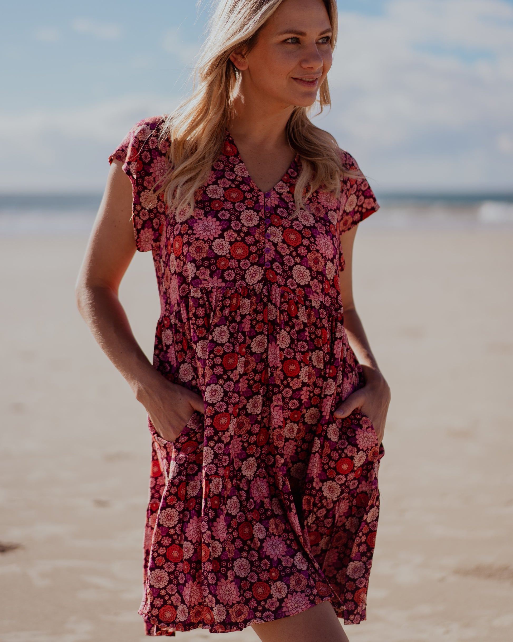 ESME MINI DRESS MALBEC