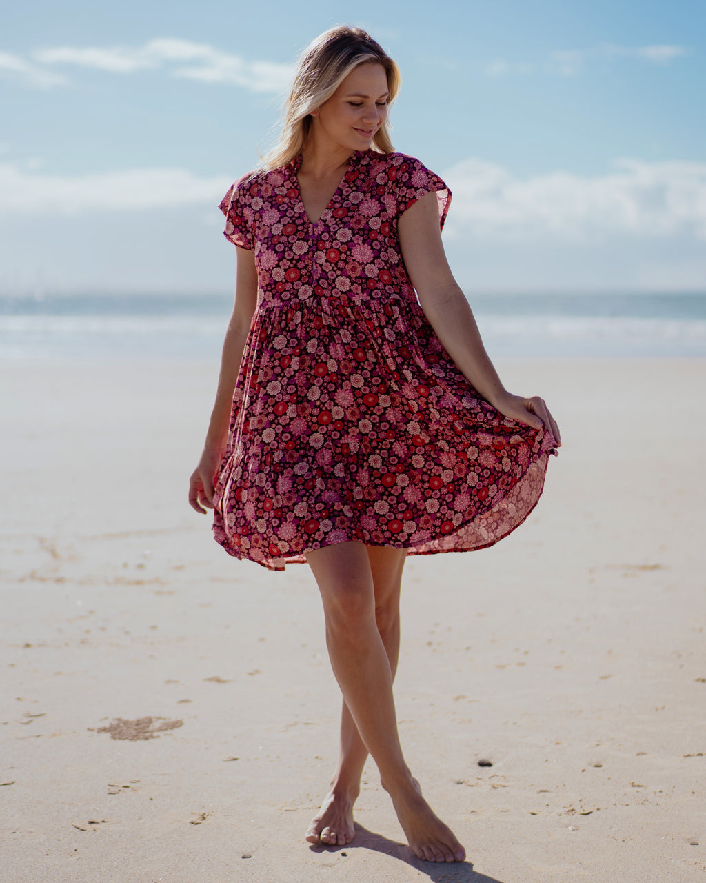 ESME MINI DRESS MALBEC