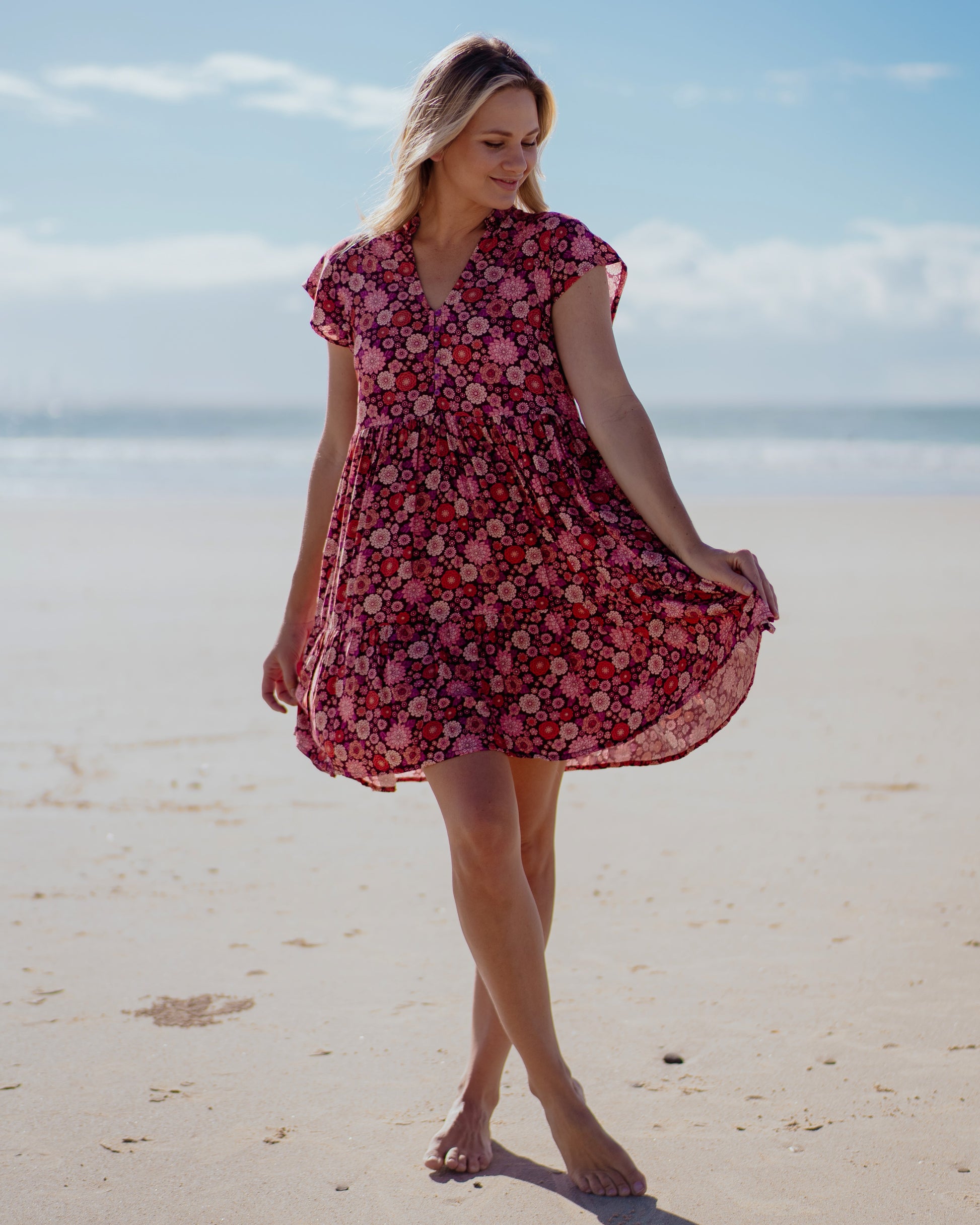 ESME MINI DRESS MALBEC