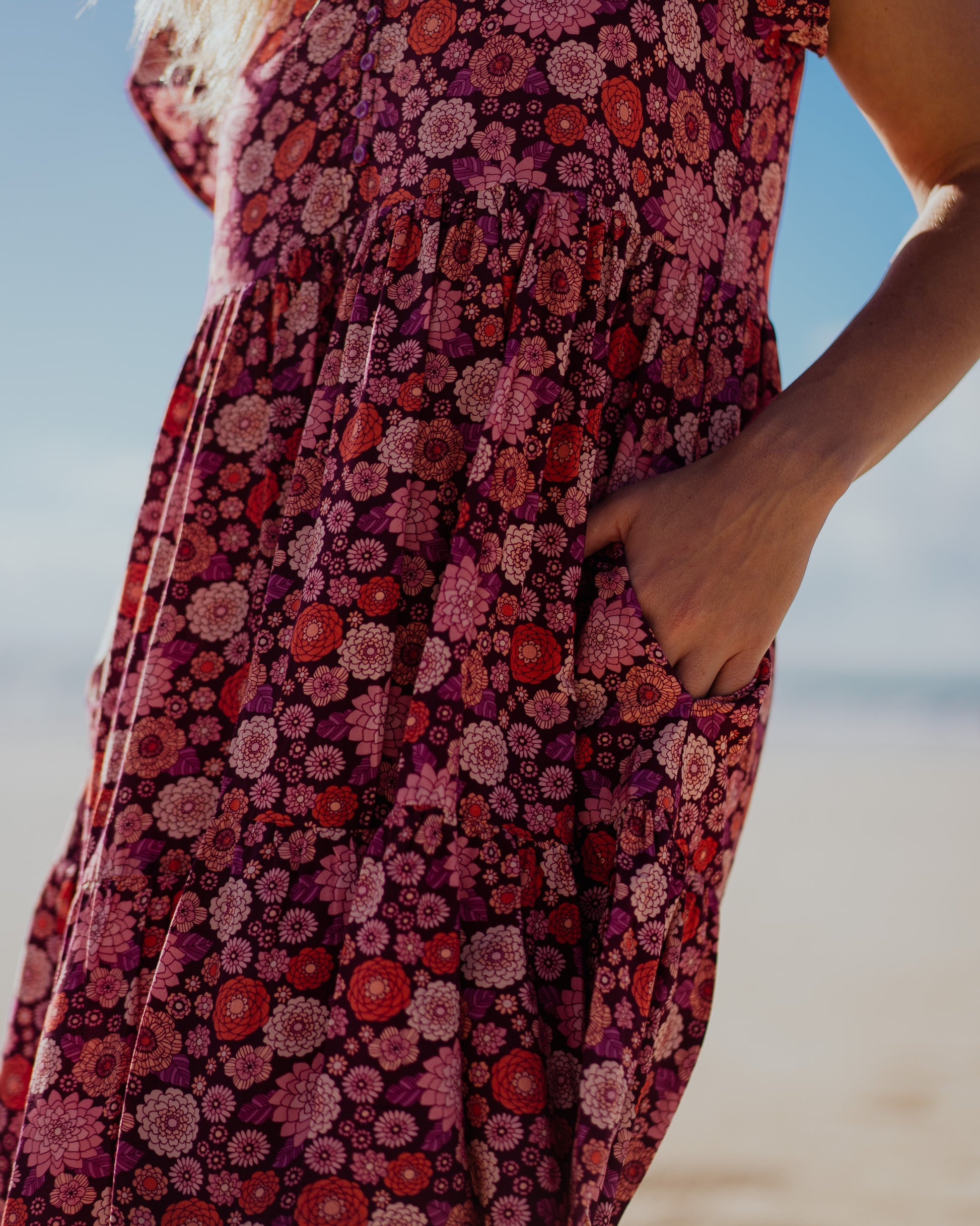 ESME MINI DRESS MALBEC