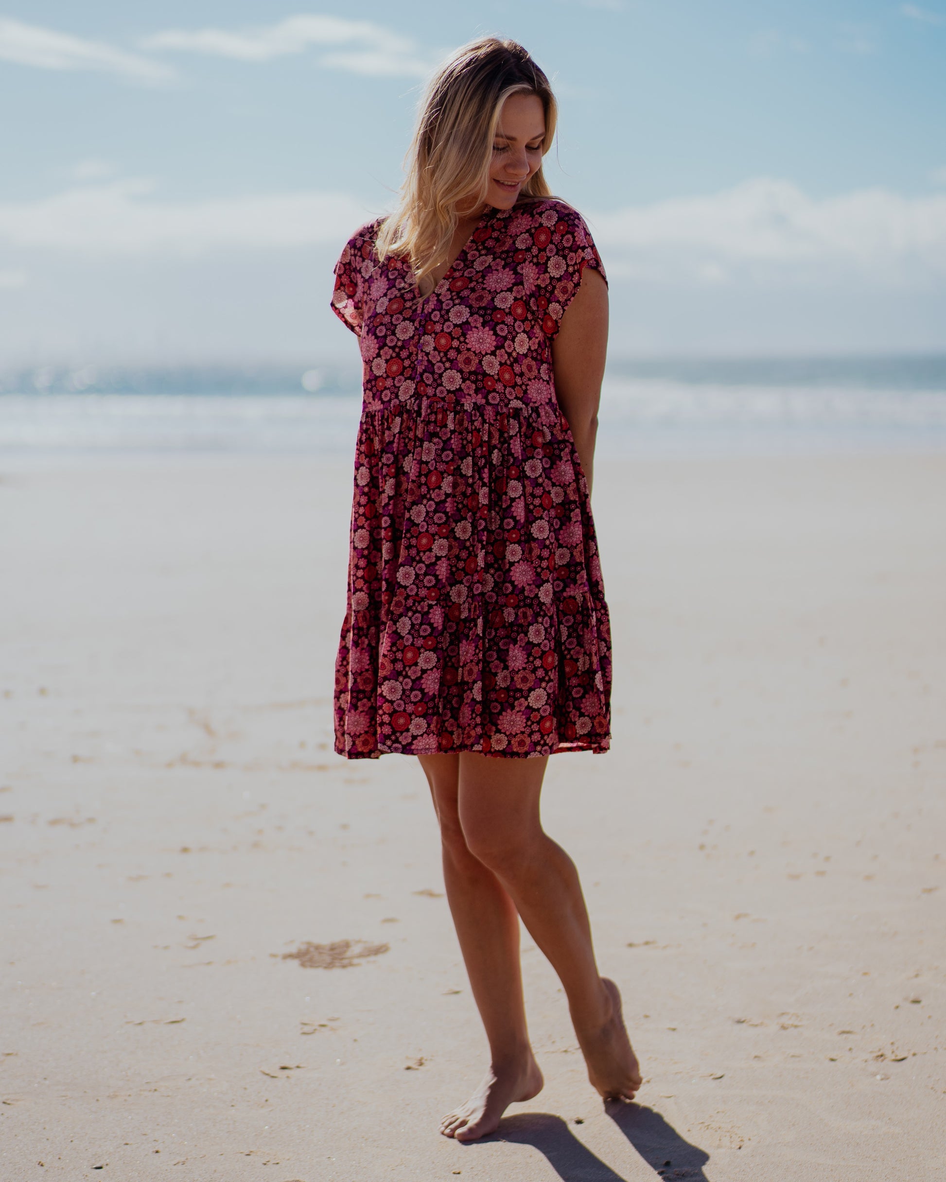 ESME MINI DRESS MALBEC