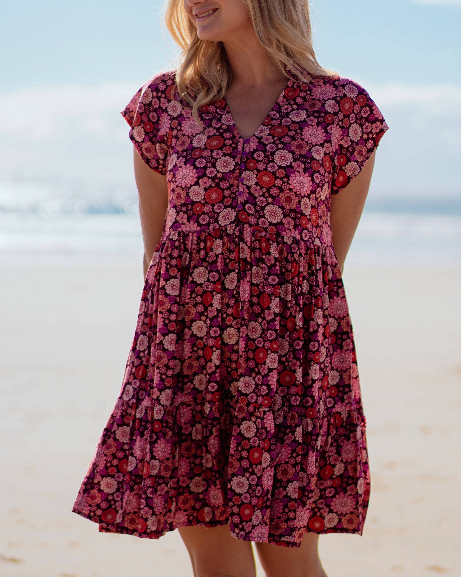 ESME MINI DRESS MALBEC
