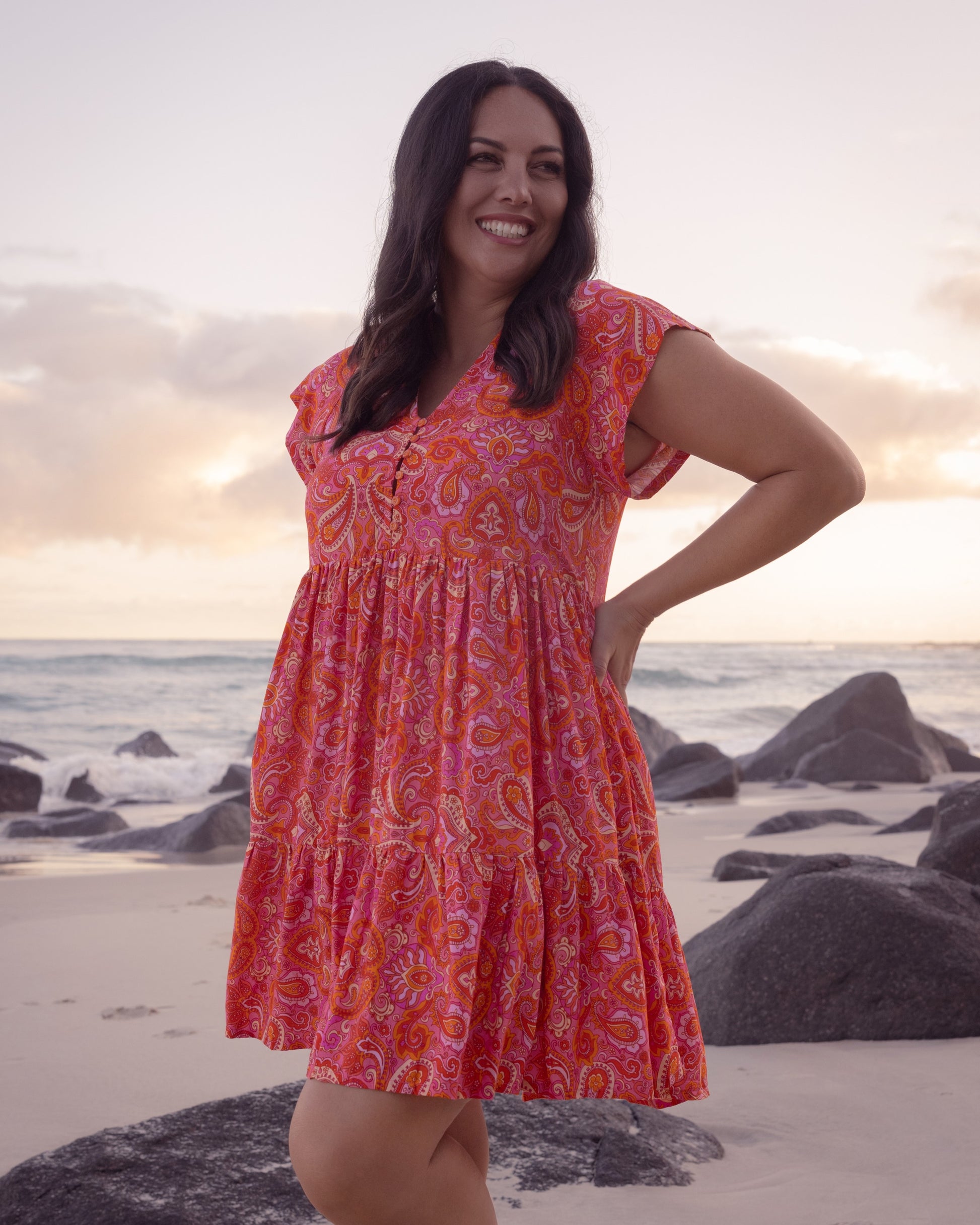 ESME MINI DRESS RISING SUN