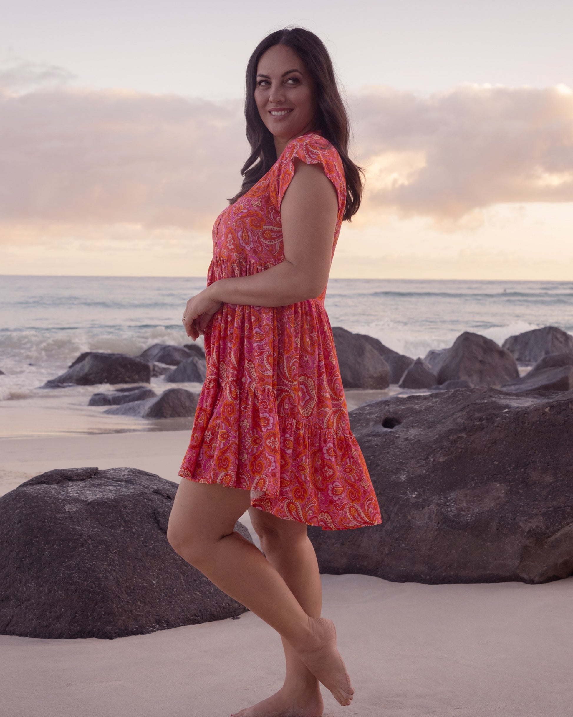 ESME MINI DRESS RISING SUN