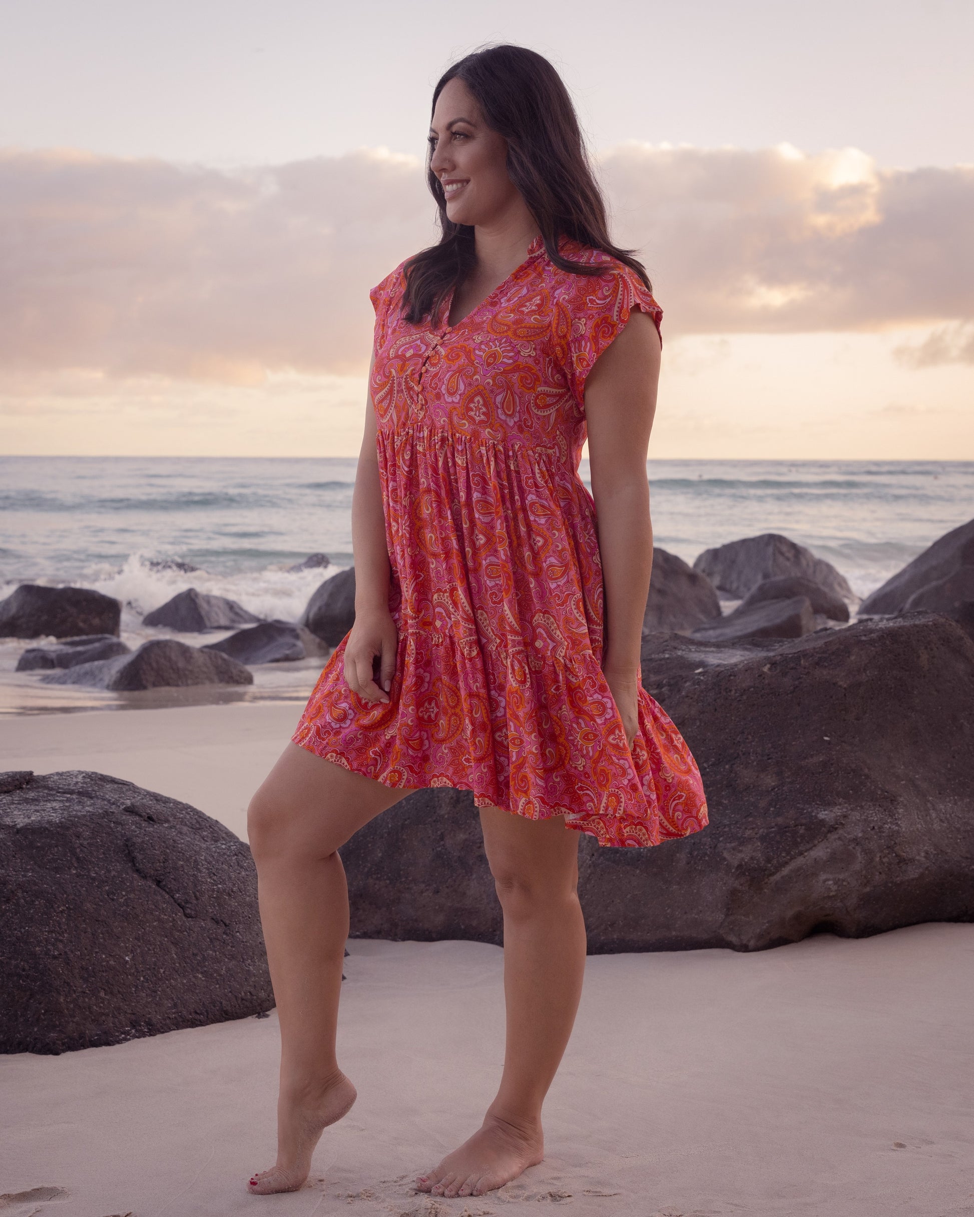ESME MINI DRESS RISING SUN