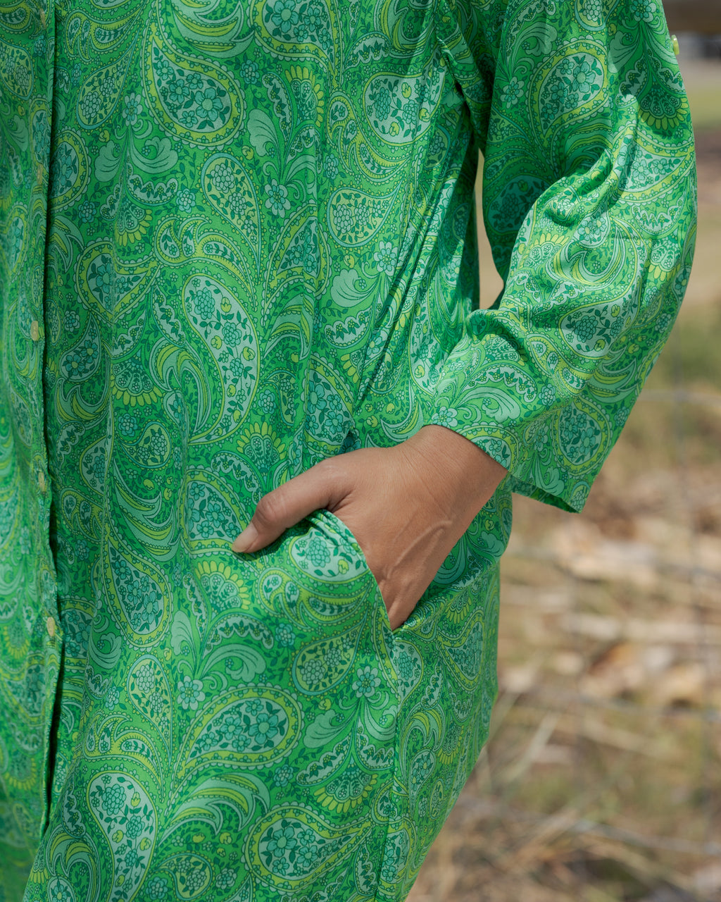 RETREAT MIDI DRESS LIME CORDIAL