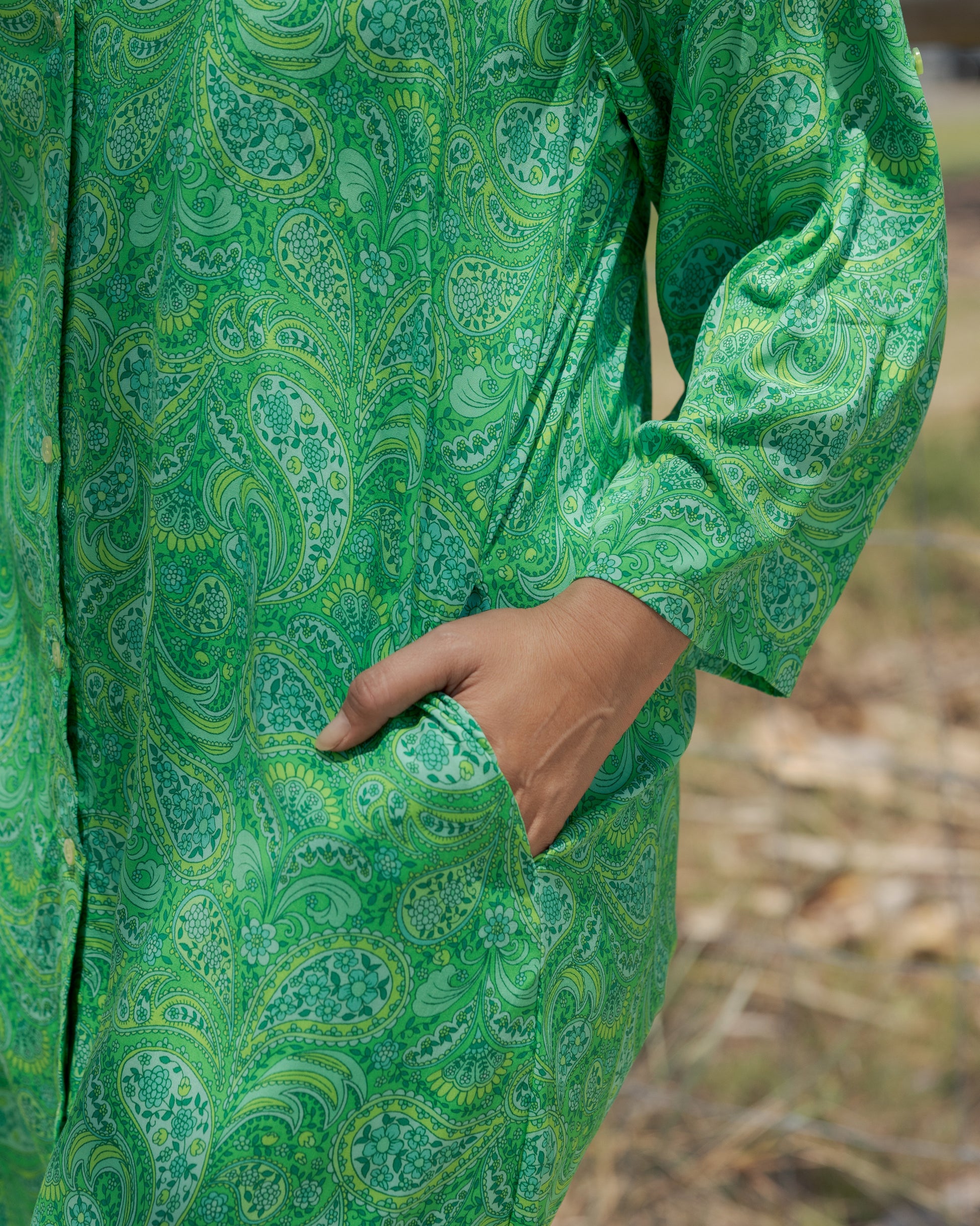 RETREAT MIDI DRESS LIME CORDIAL