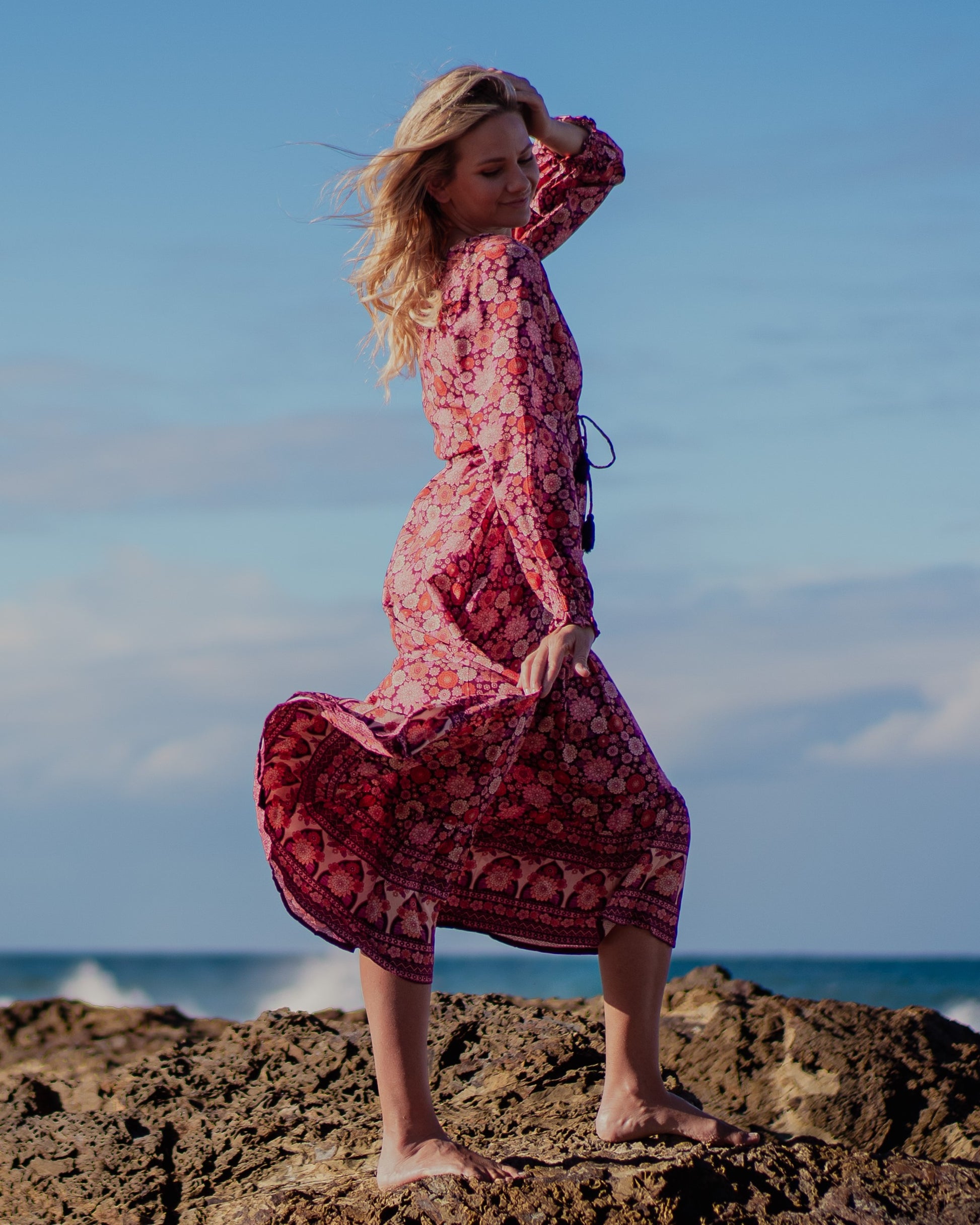HOPE MAXI DRESS MALBEC