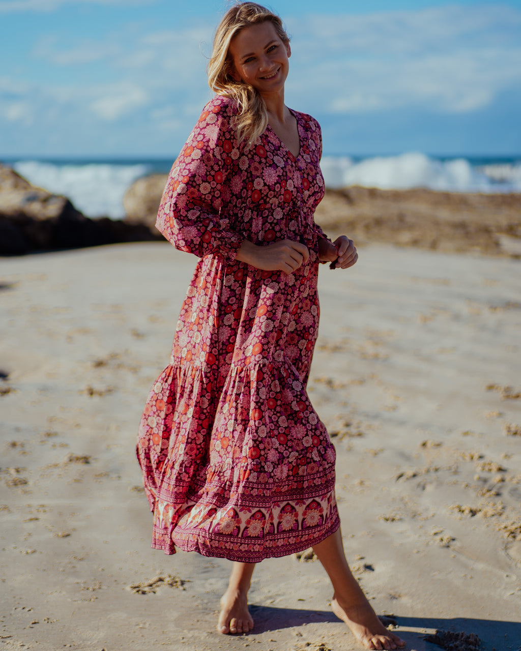 HOPE MAXI DRESS MALBEC