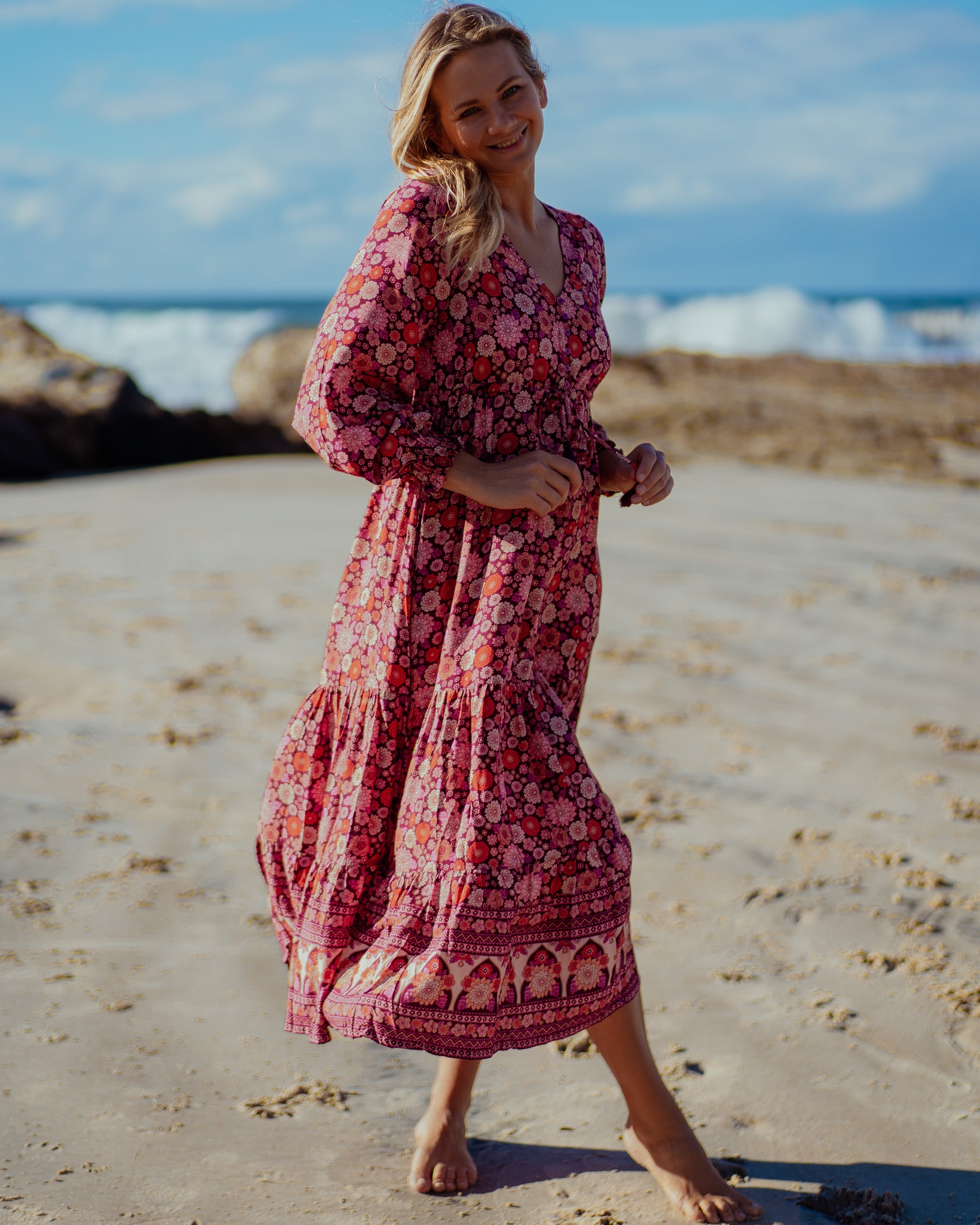 HOPE MAXI DRESS MALBEC
