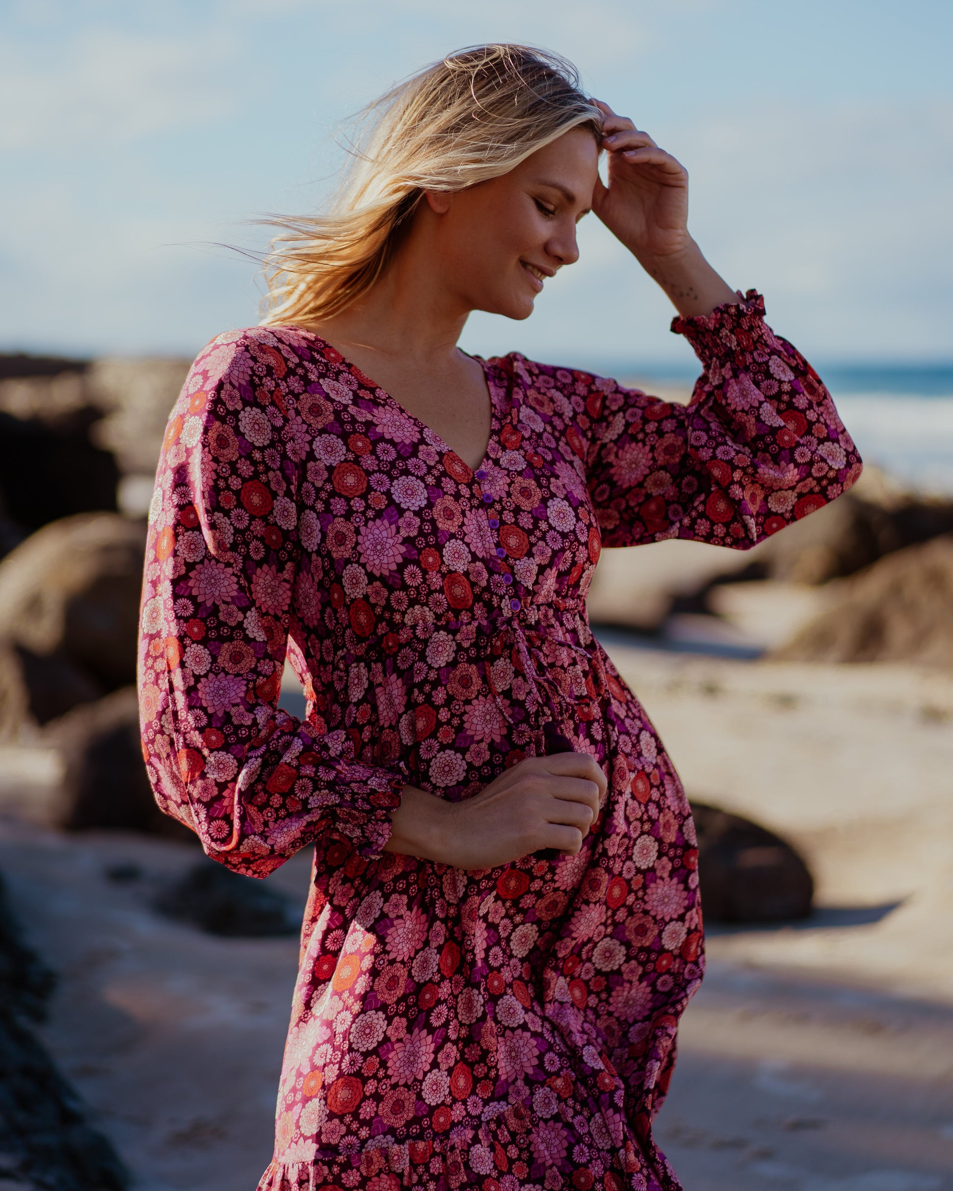 HOPE MAXI DRESS MALBEC