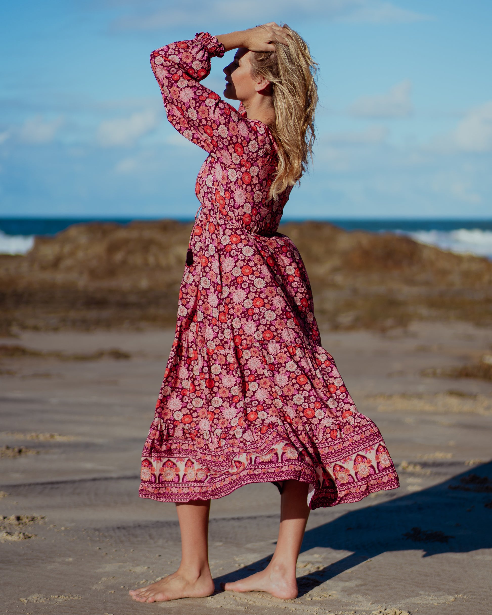 HOPE MAXI DRESS MALBEC