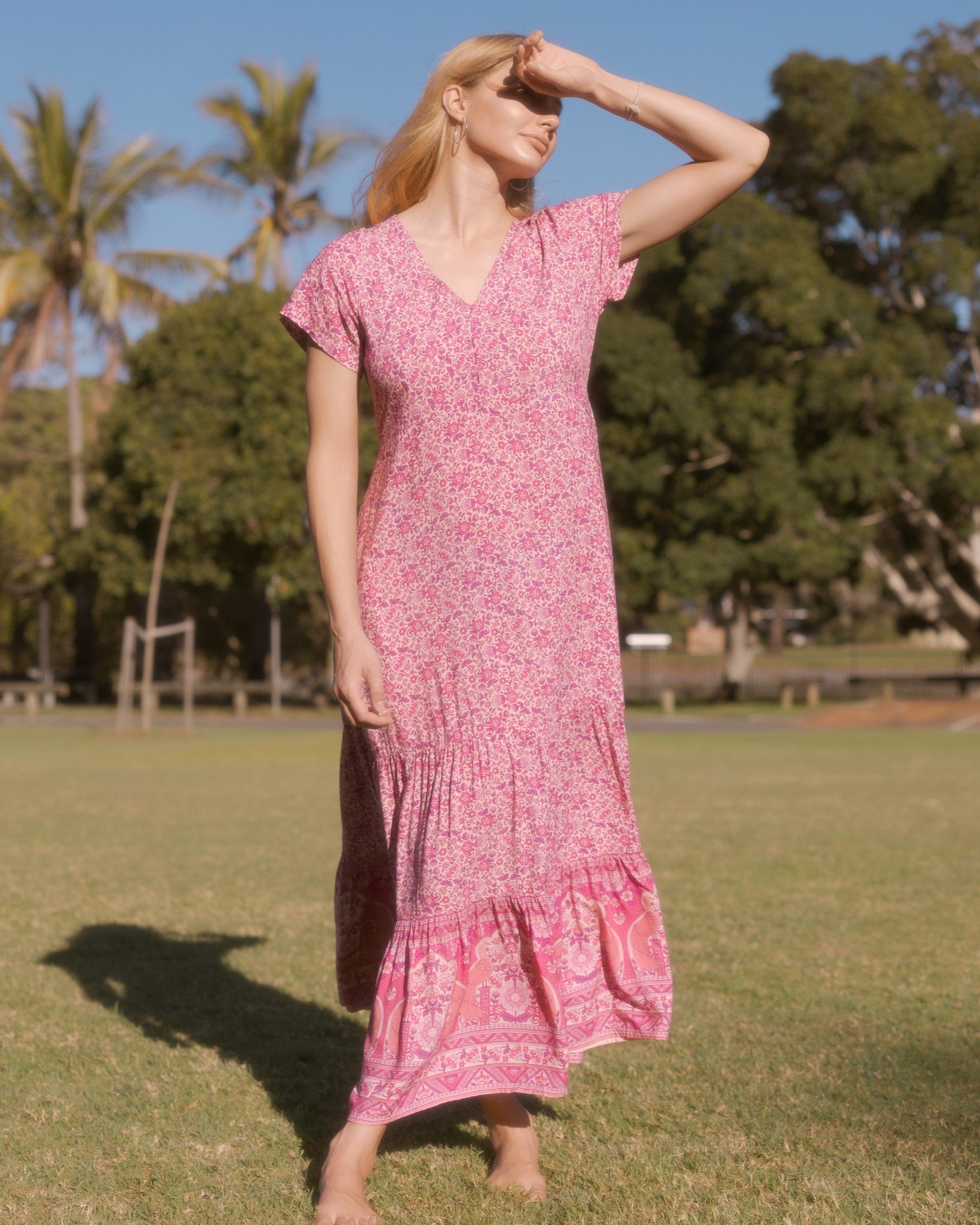 CLARA MAXI DRESS SWEET PEA