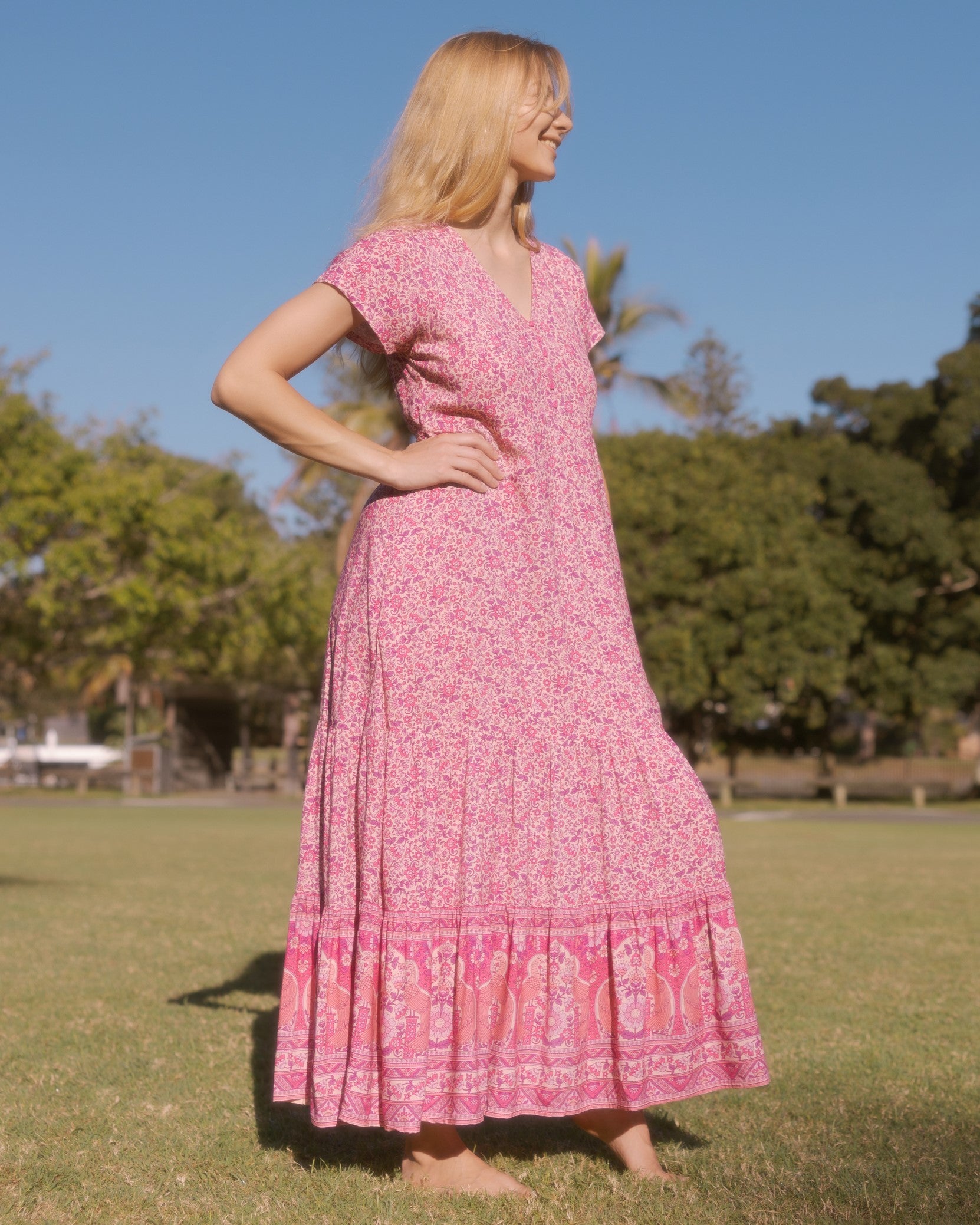 CLARA MAXI DRESS SWEET PEA