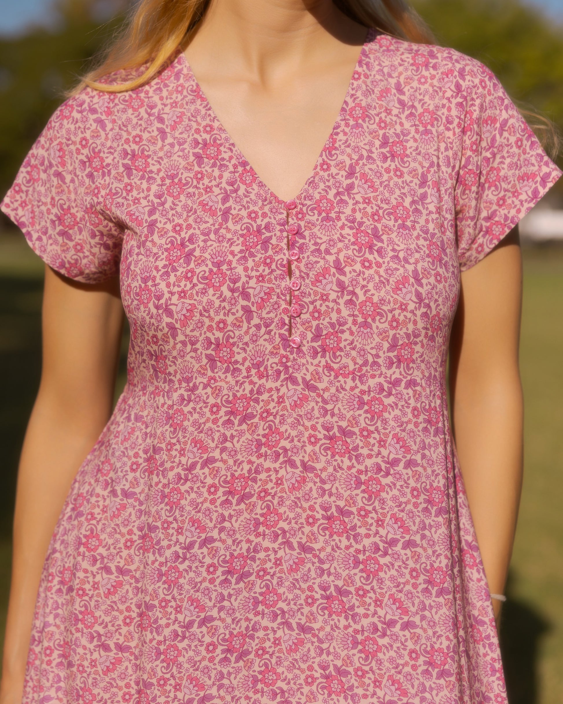 CLARA MAXI DRESS SWEET PEA
