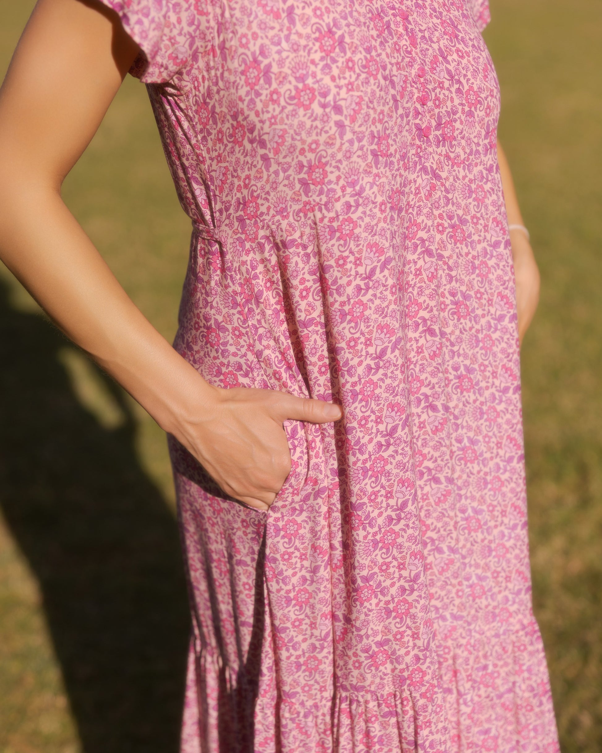 CLARA MAXI DRESS SWEET PEA
