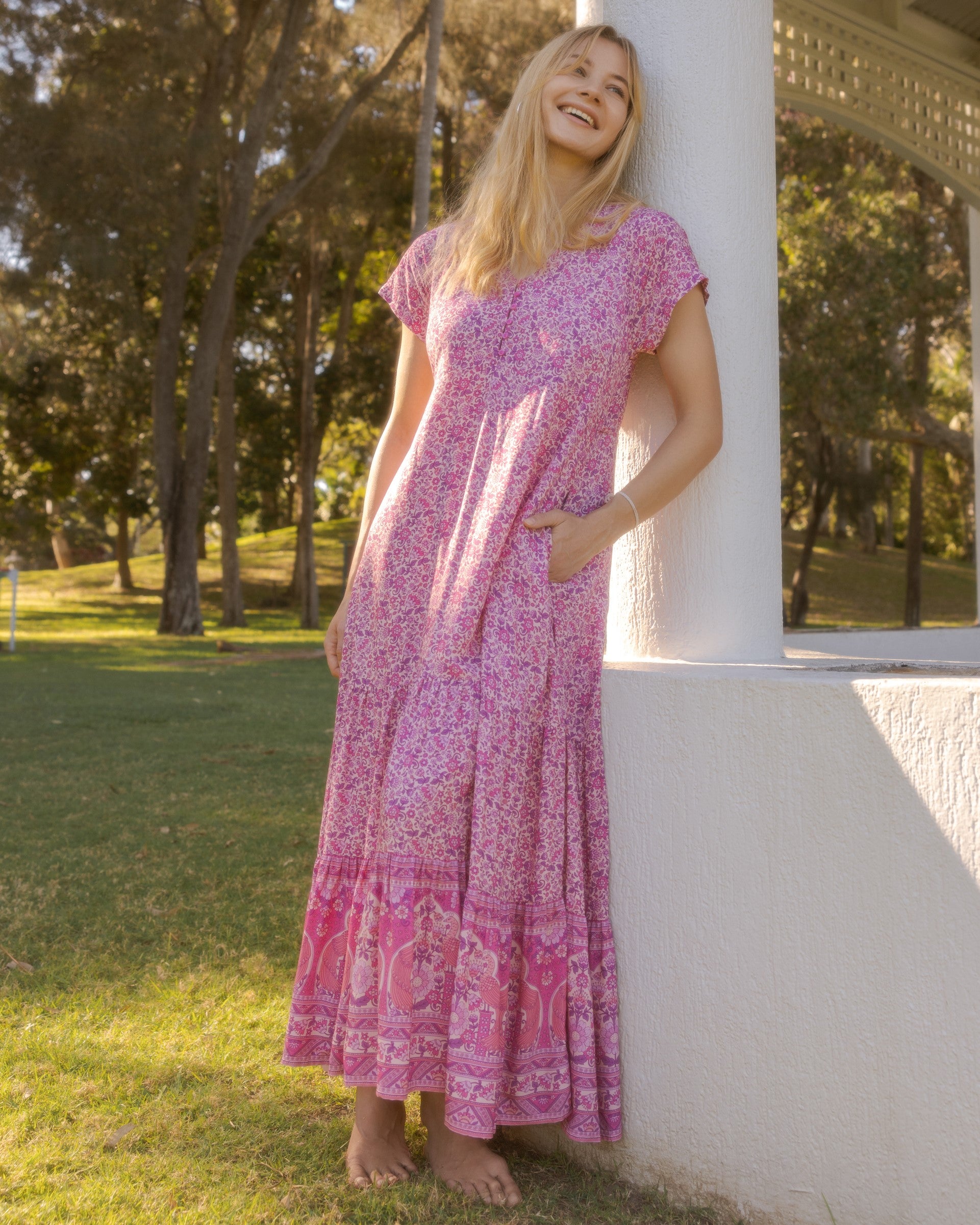 CLARA MAXI DRESS SWEET PEA