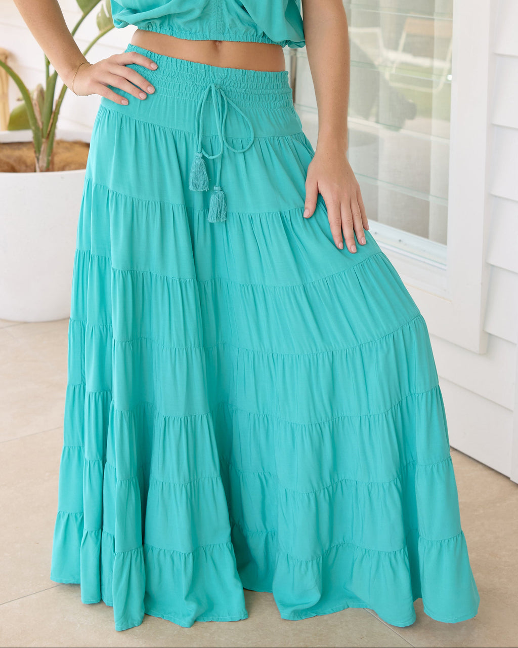 PENNY MAXI SKIRT EMERALD