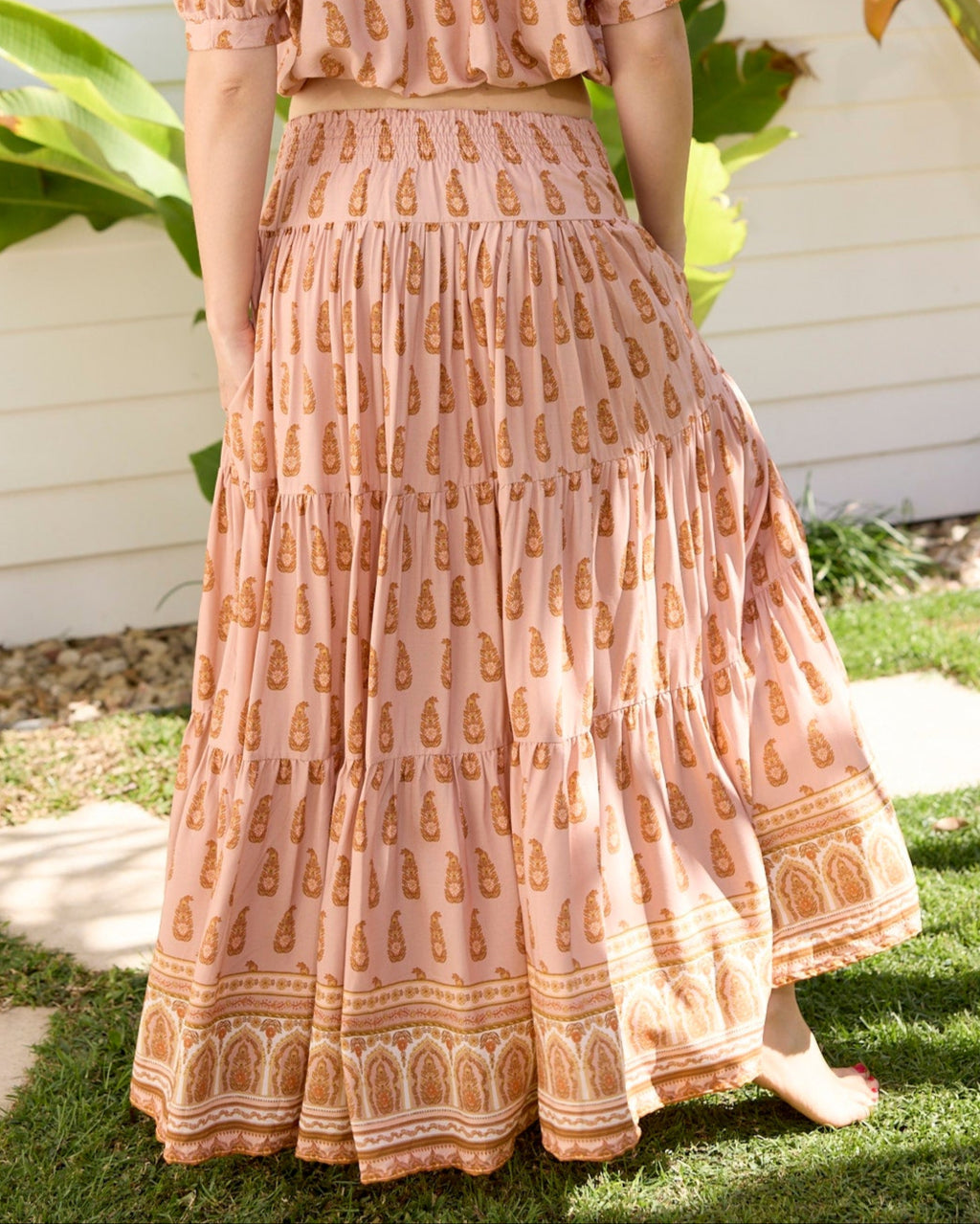 OAKLEY MAXI SKIRT ROSEWOOD