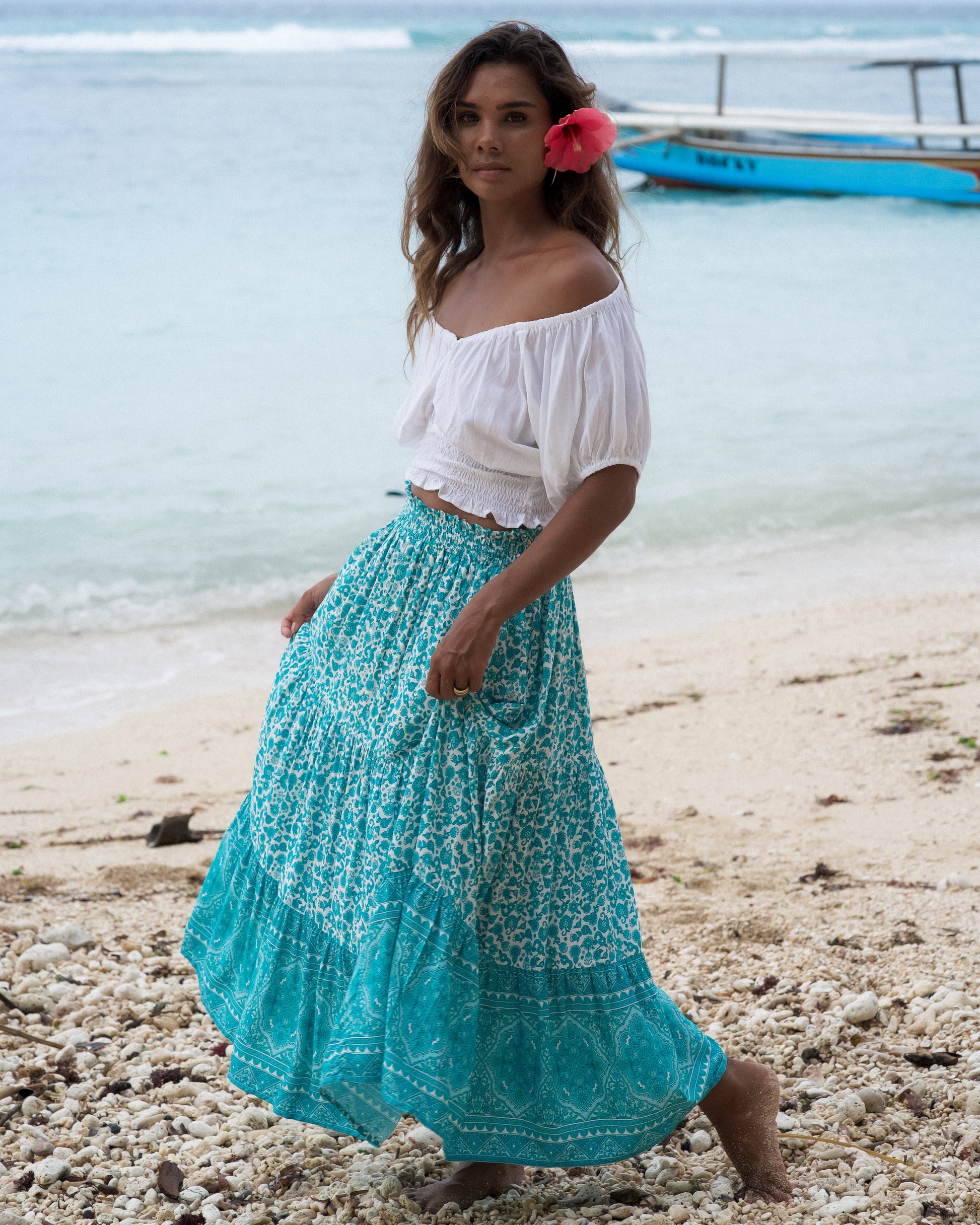 CARLA MAXI SKIRT WHITSUNDAYS