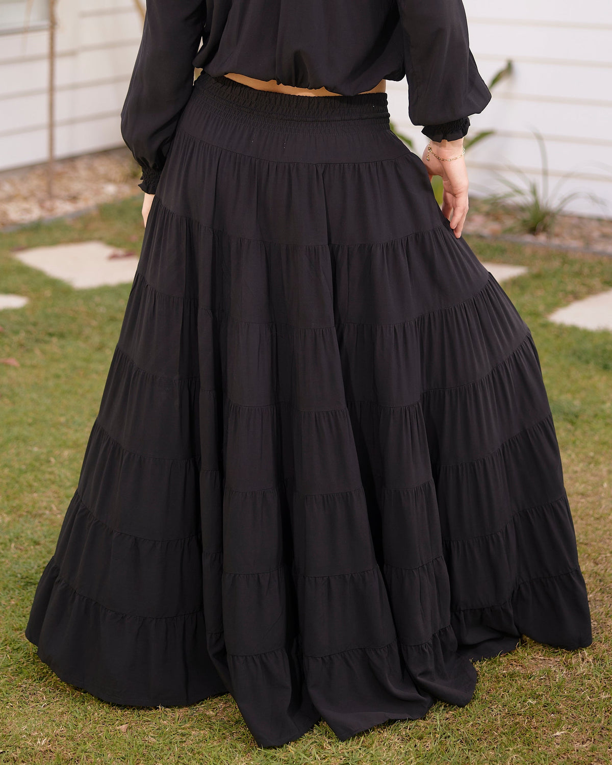 PENNY MAXI SKIRT BLACK