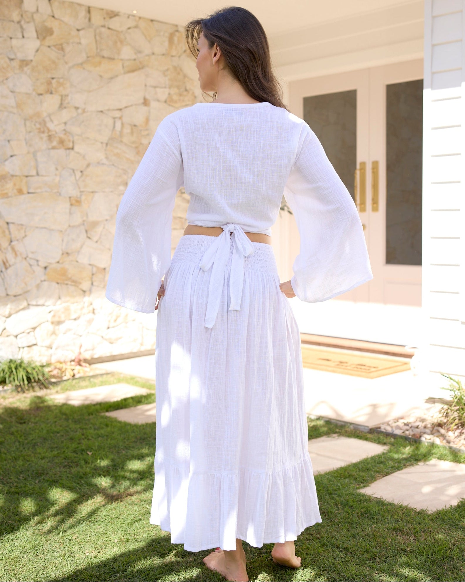 CINDY MAXI SKIRT WHITE