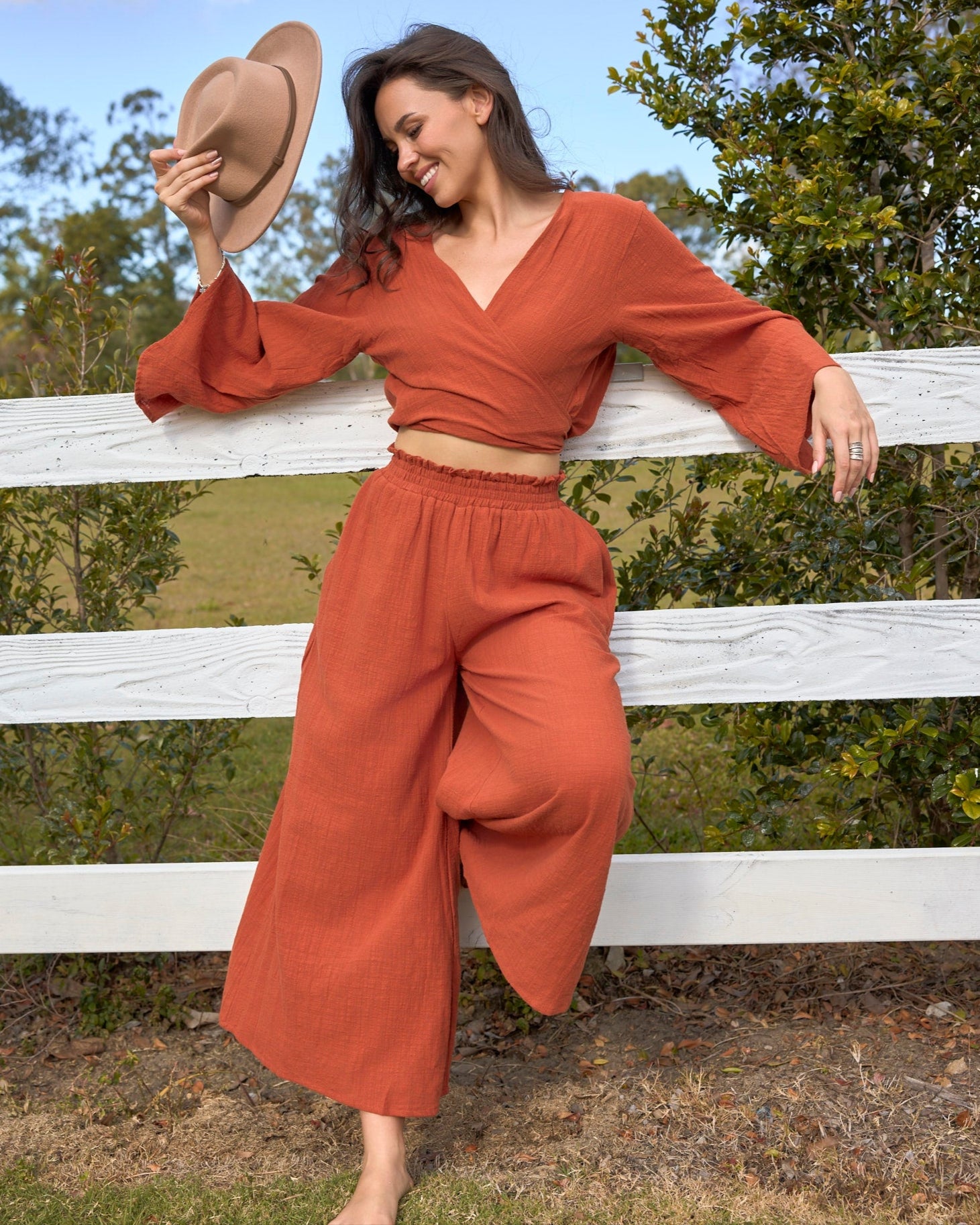SUKI PANT TERRACOTTA