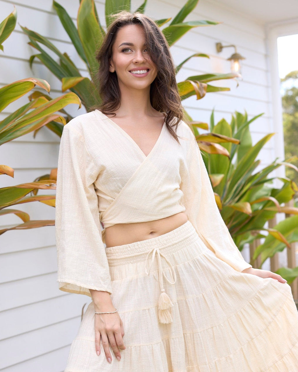 CLEO TOP VINTAGE CREAM