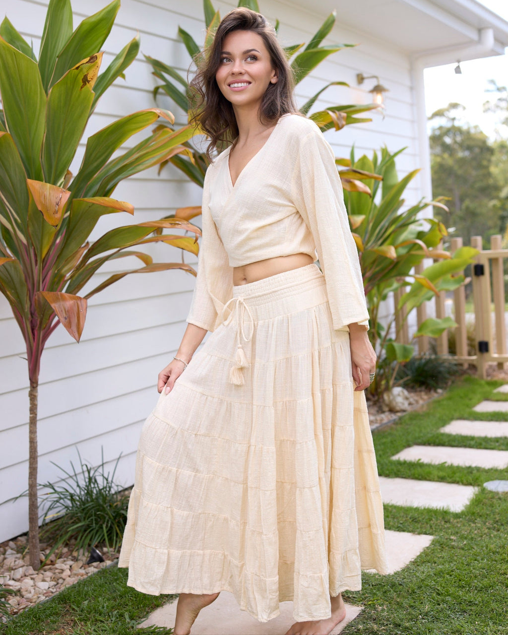 CLEO TOP VINTAGE CREAM