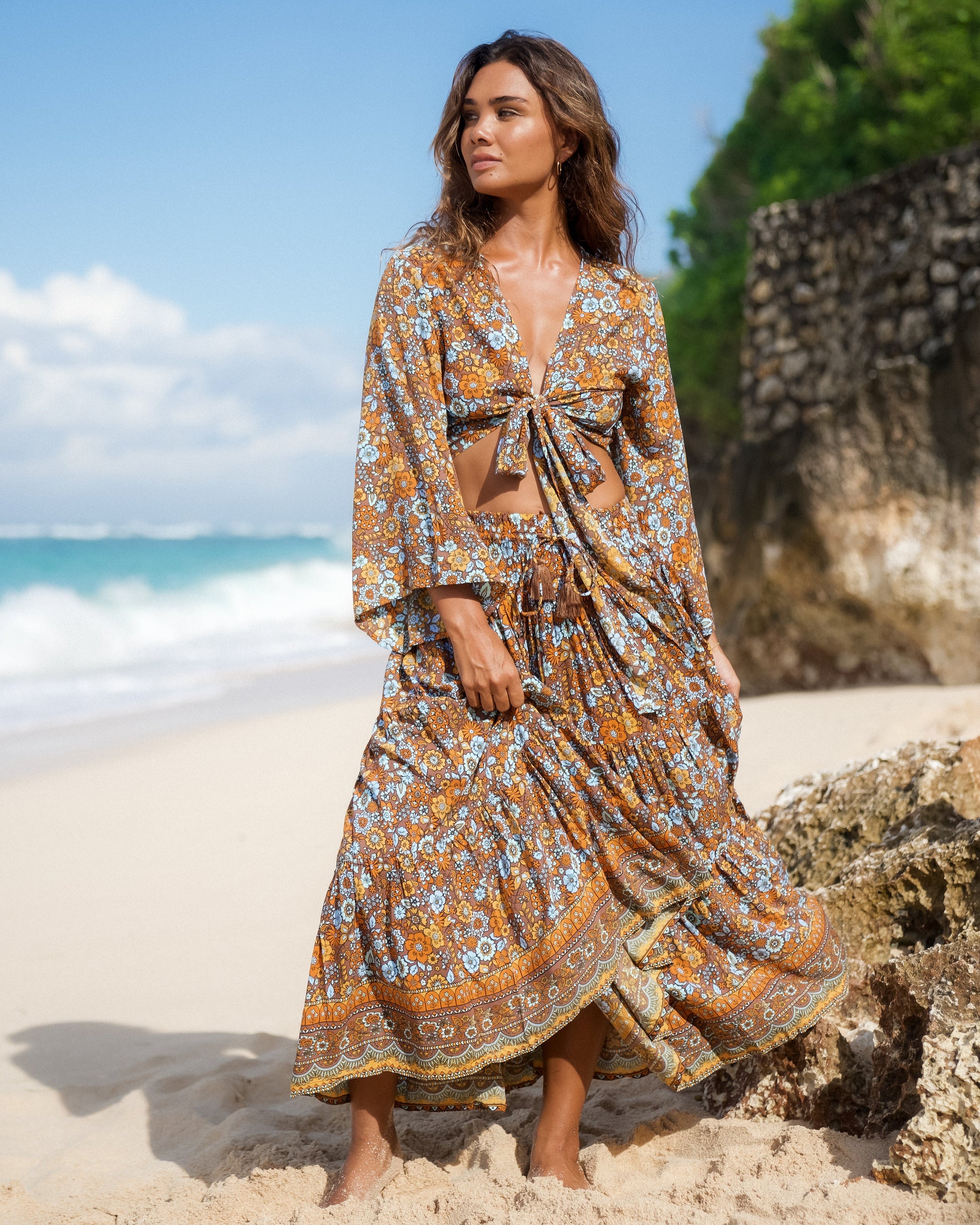 OAKLEY MAXI SKIRT AFTERGLOW