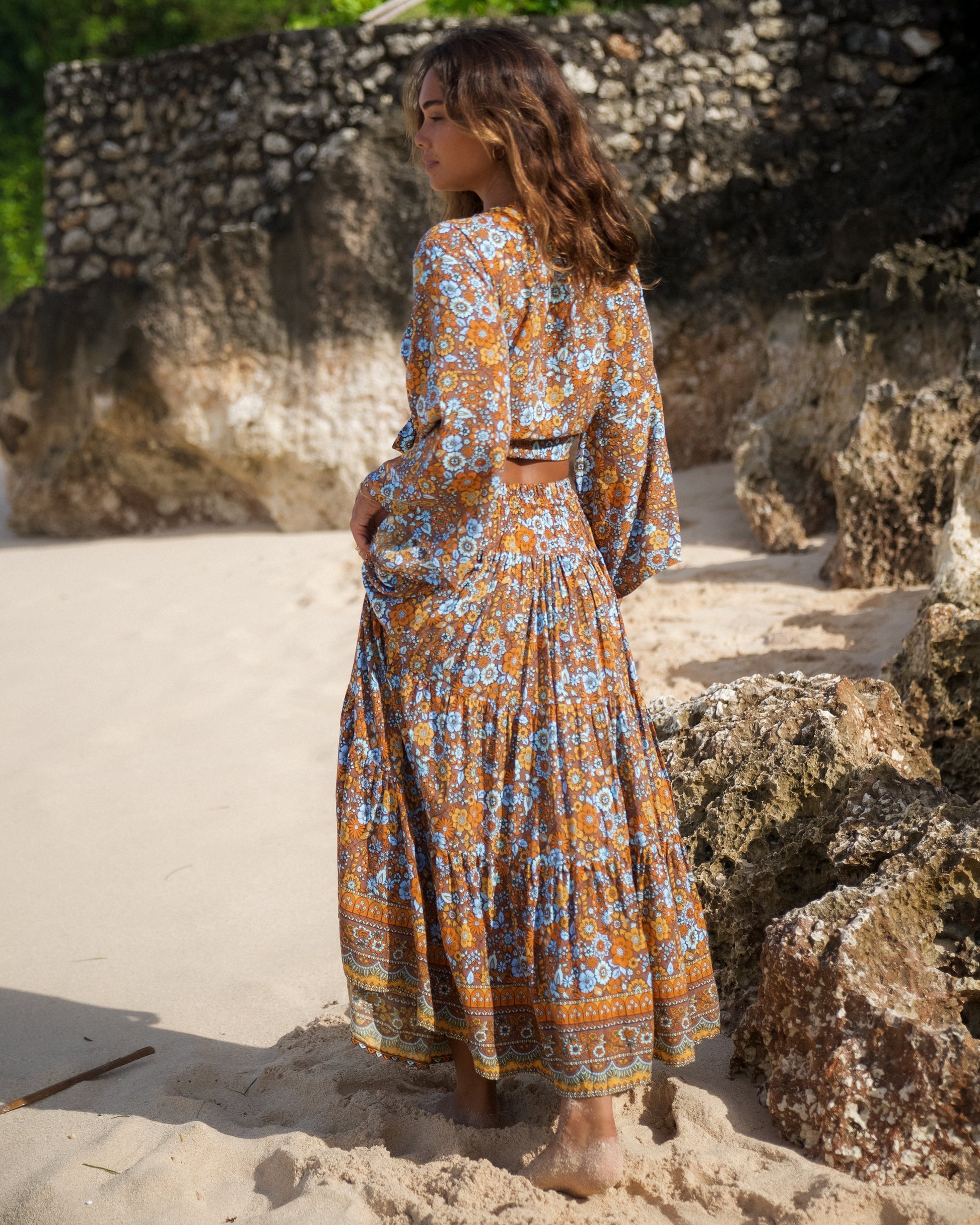 OAKLEY MAXI SKIRT AFTERGLOW