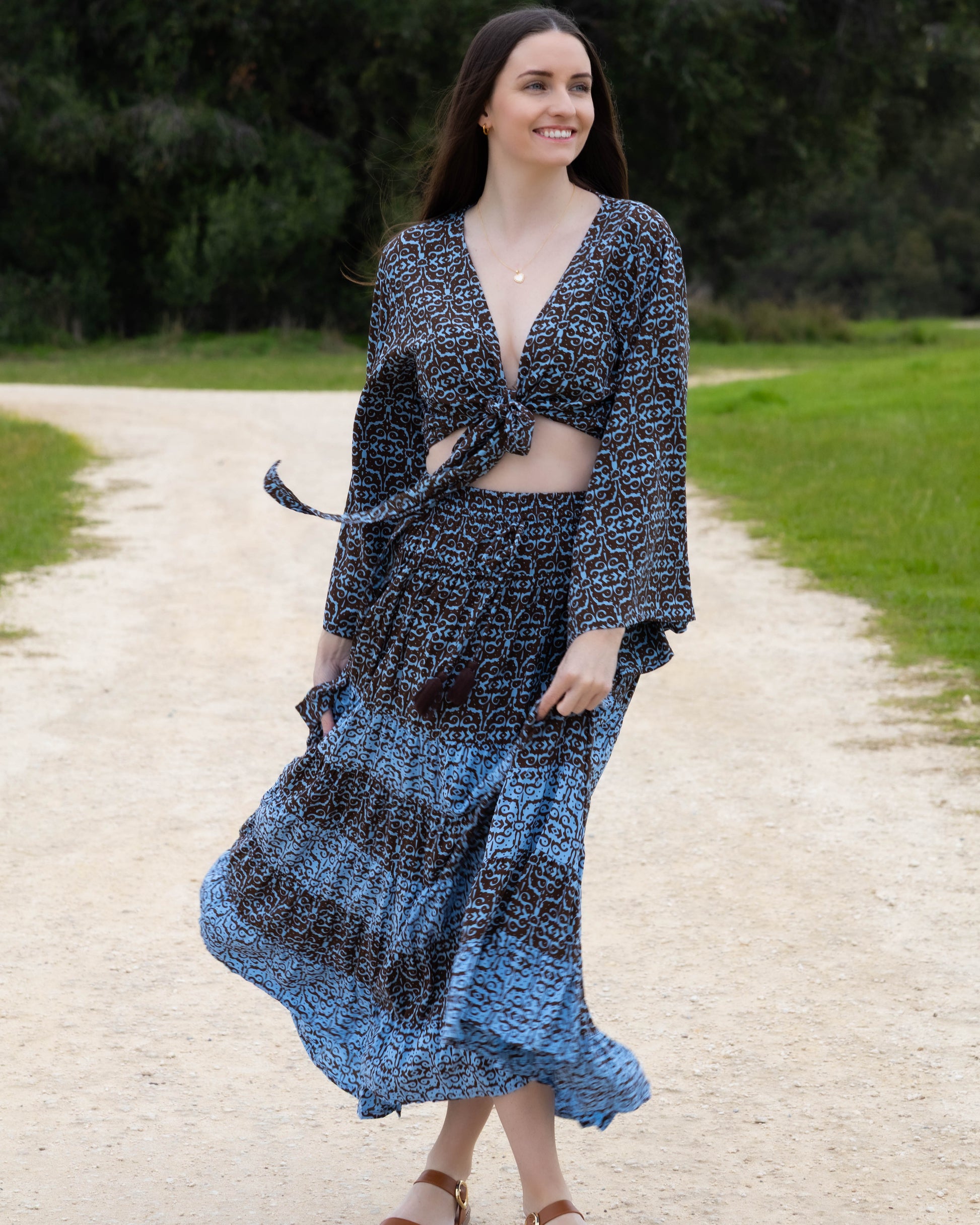 EMILY MAXI SKIRT SIROCCO